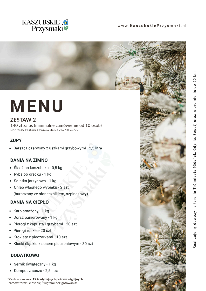 ZESTAW 2 - CATERING BOŻE NARODZENIE 2025