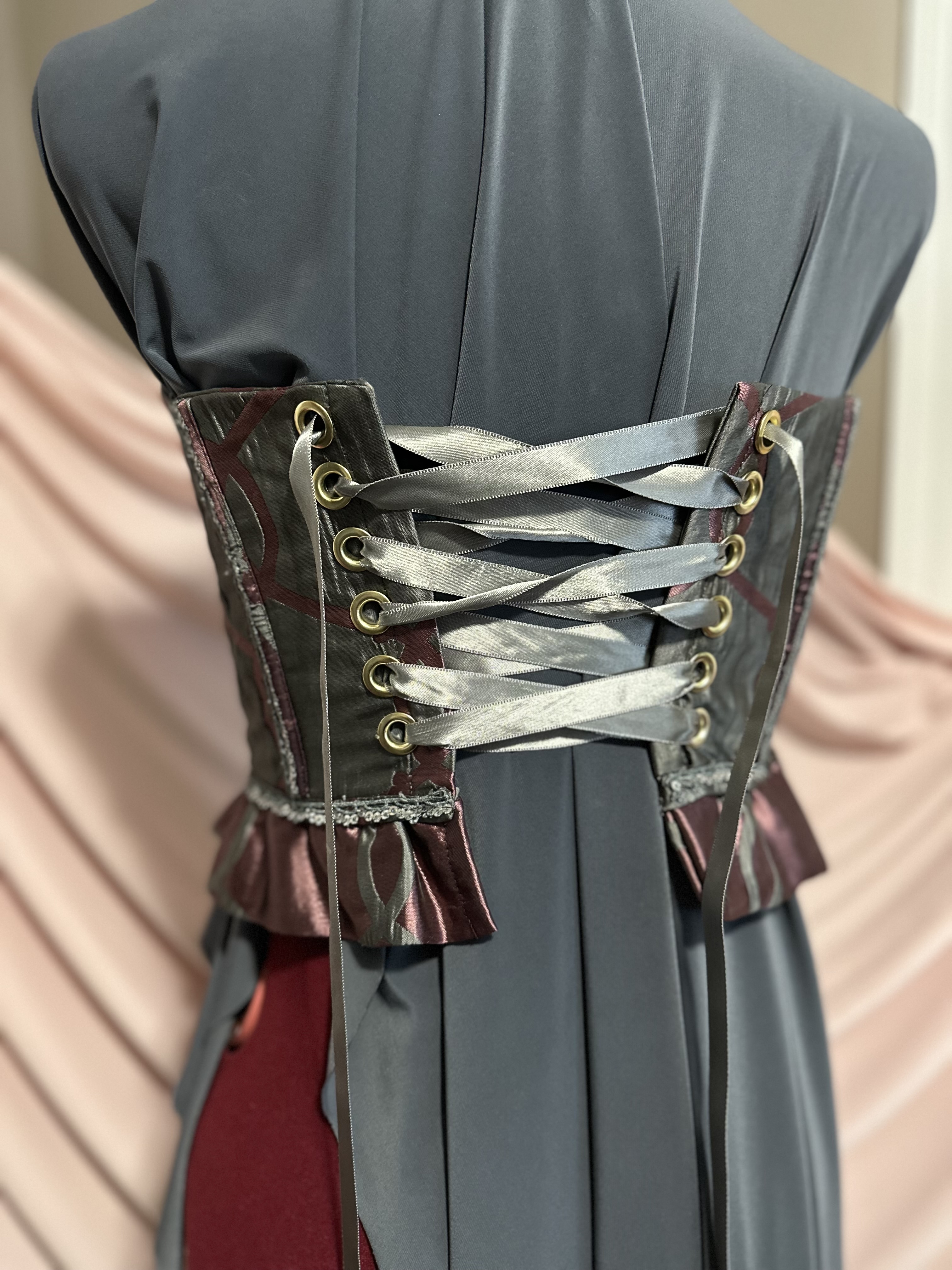 Silvina: Grey On Grey Corset