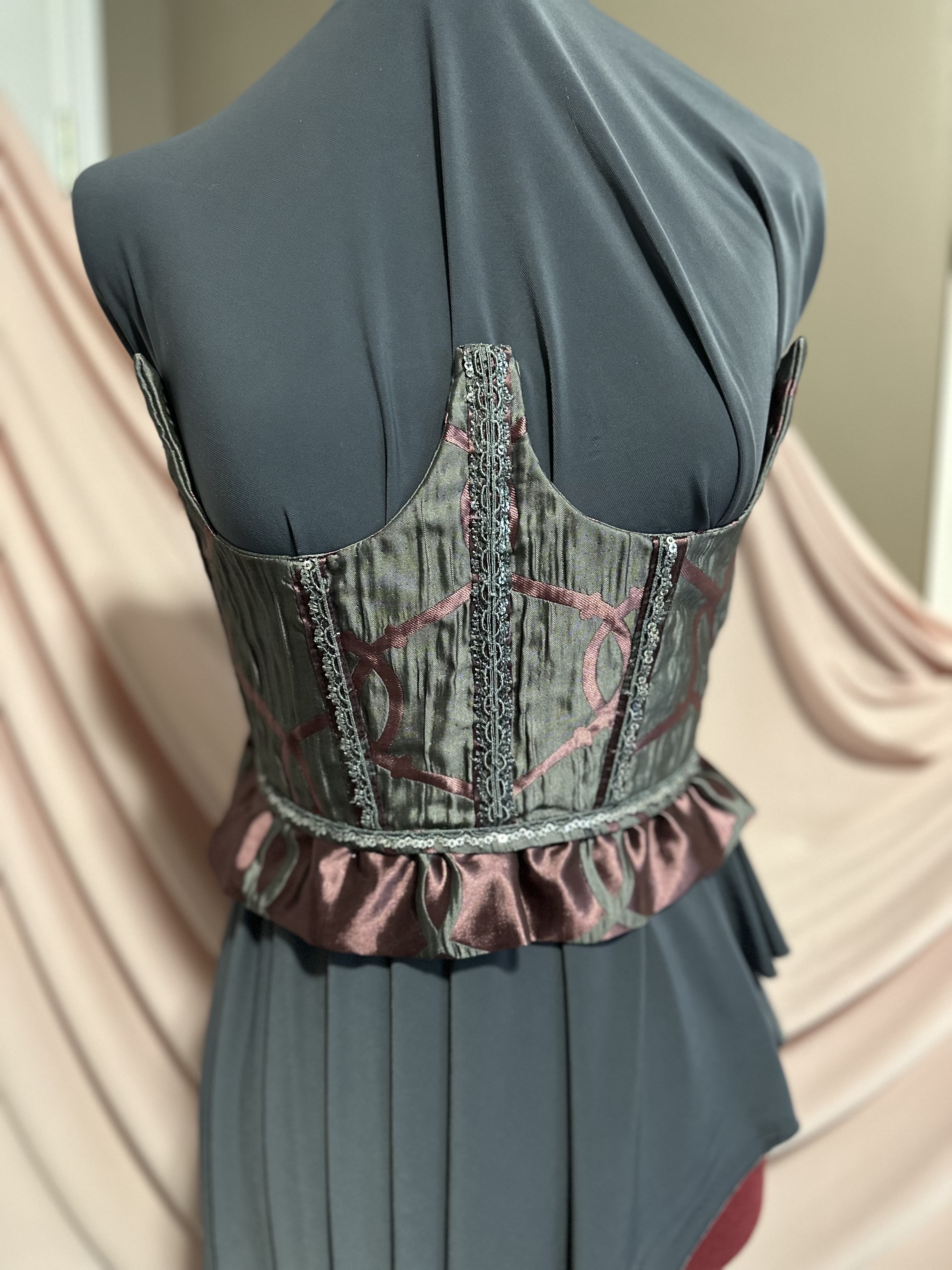Silvina: Grey On Grey Corset