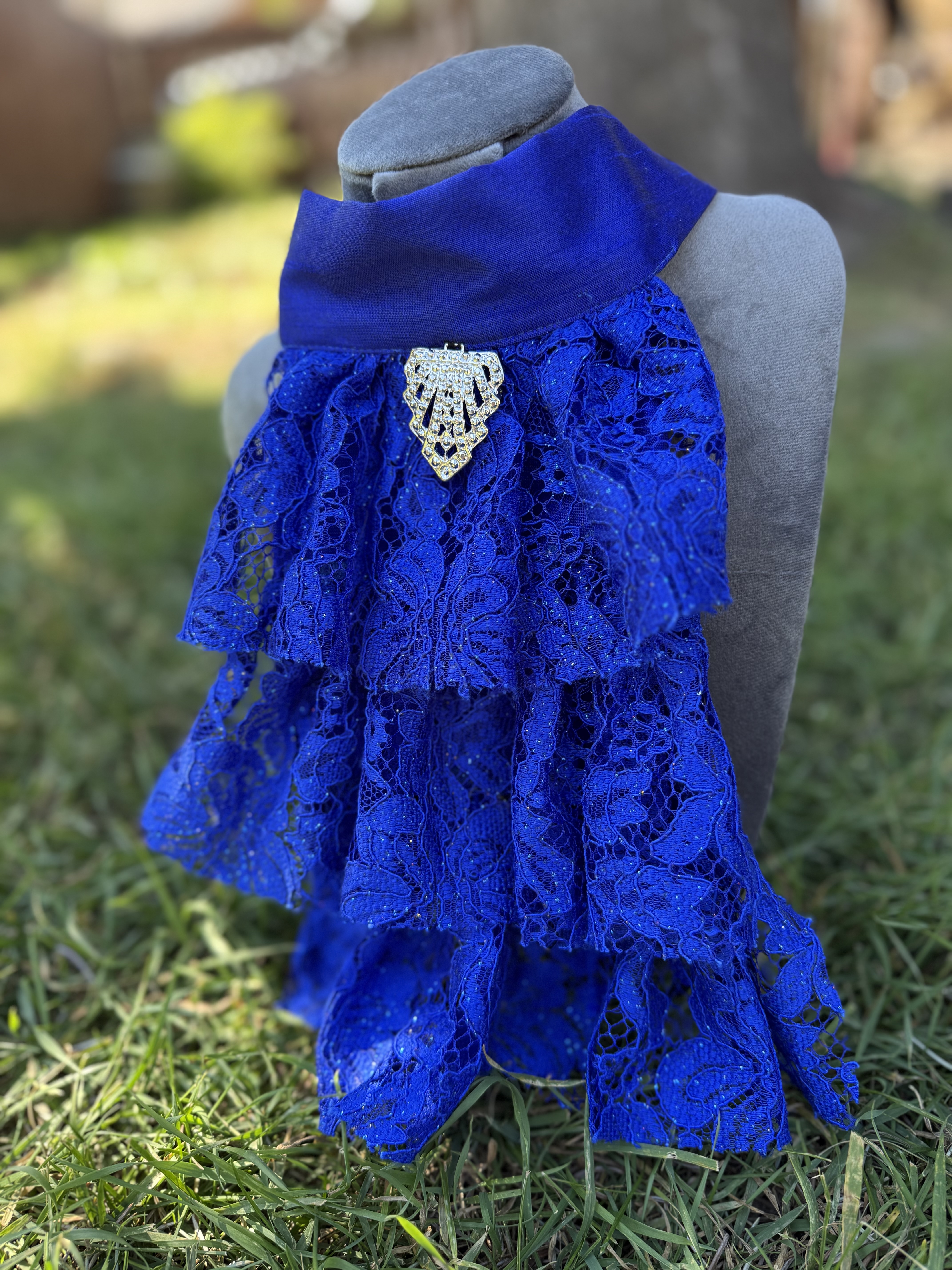 Jabot & Cuffs Royal Blue Set