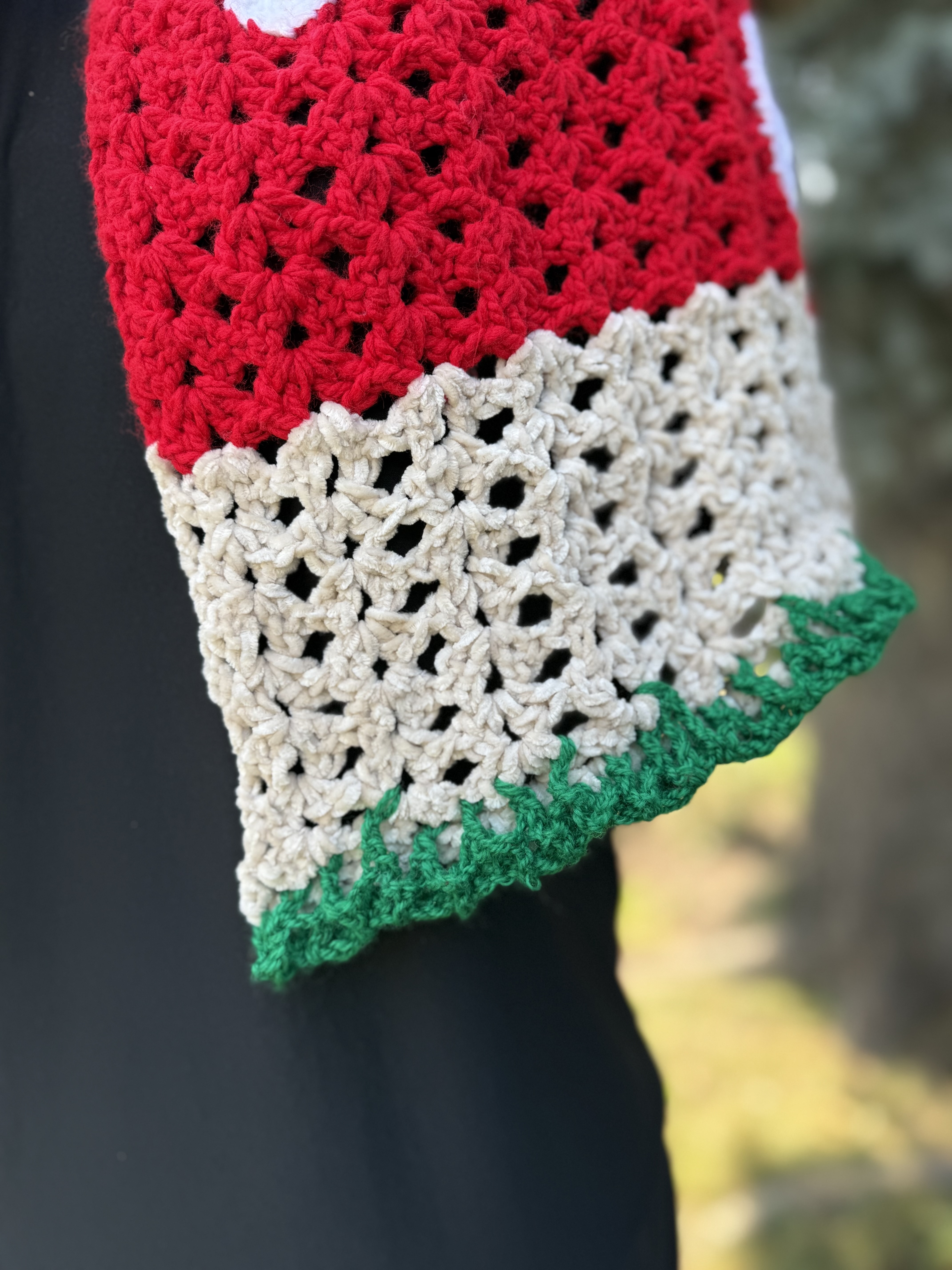 Mushroom Crochet Cape