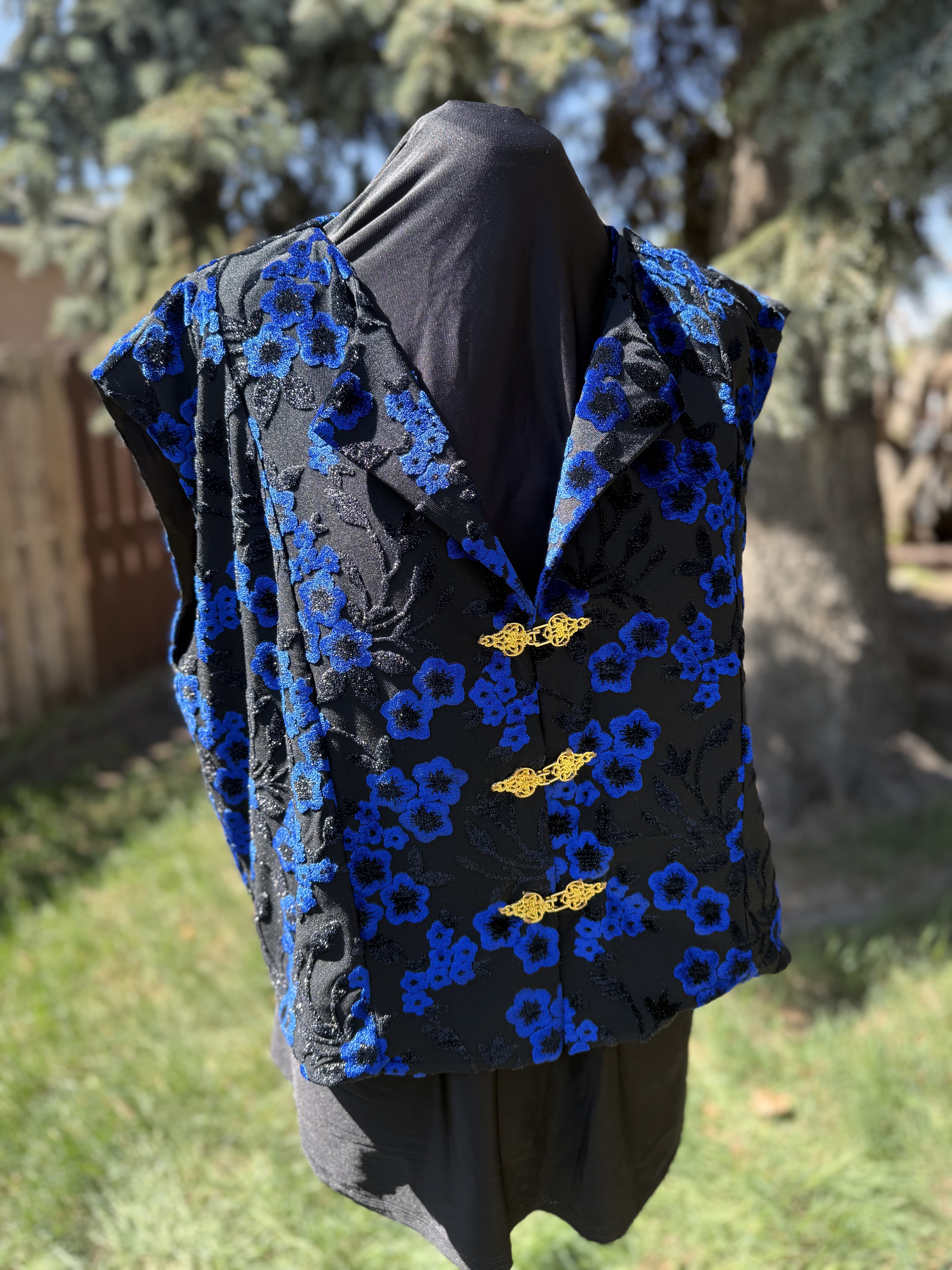 Floral Brocade Vest