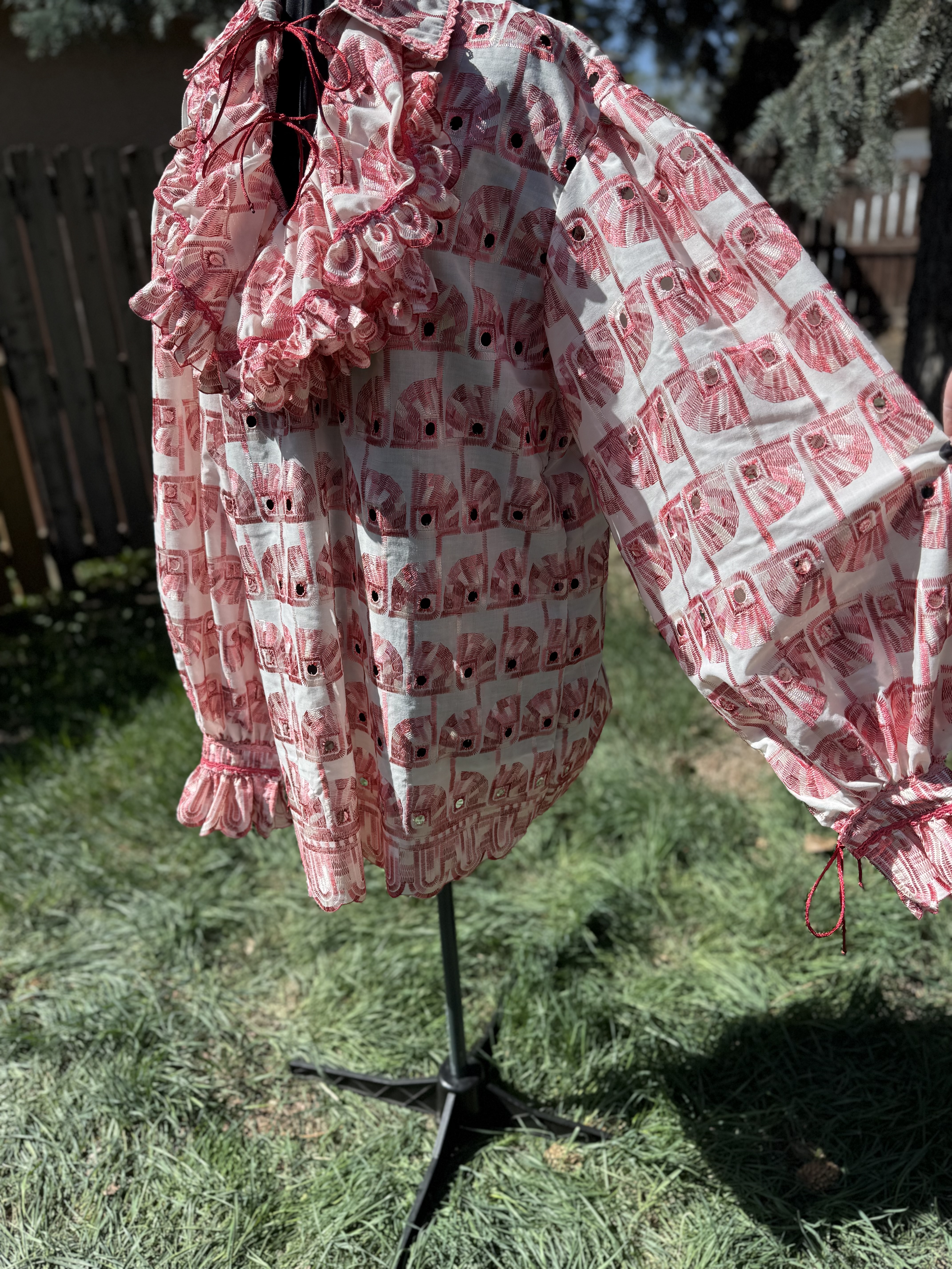 Peach Lace Long Sleeve