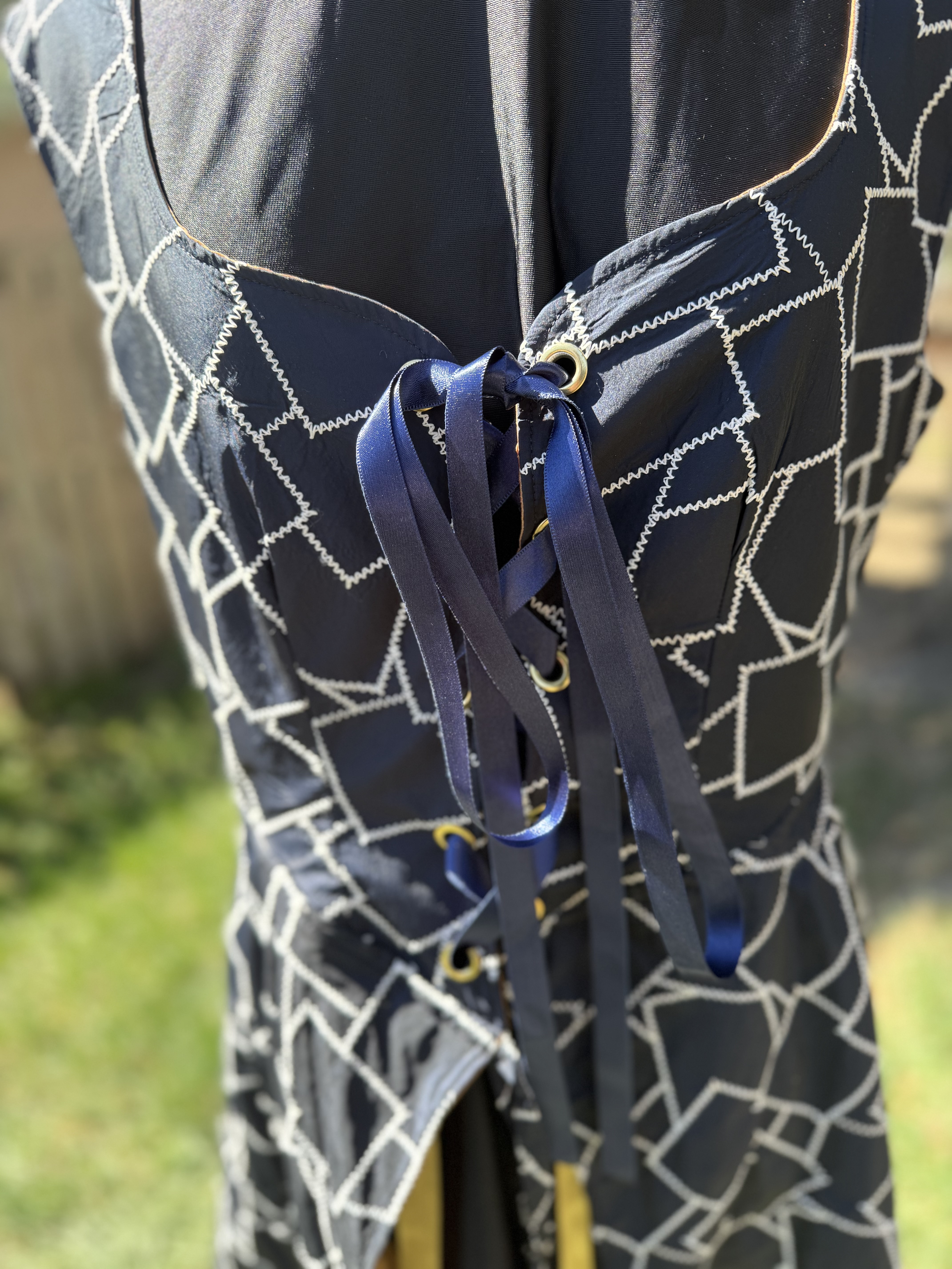 Patchwork Print Corset/Coat