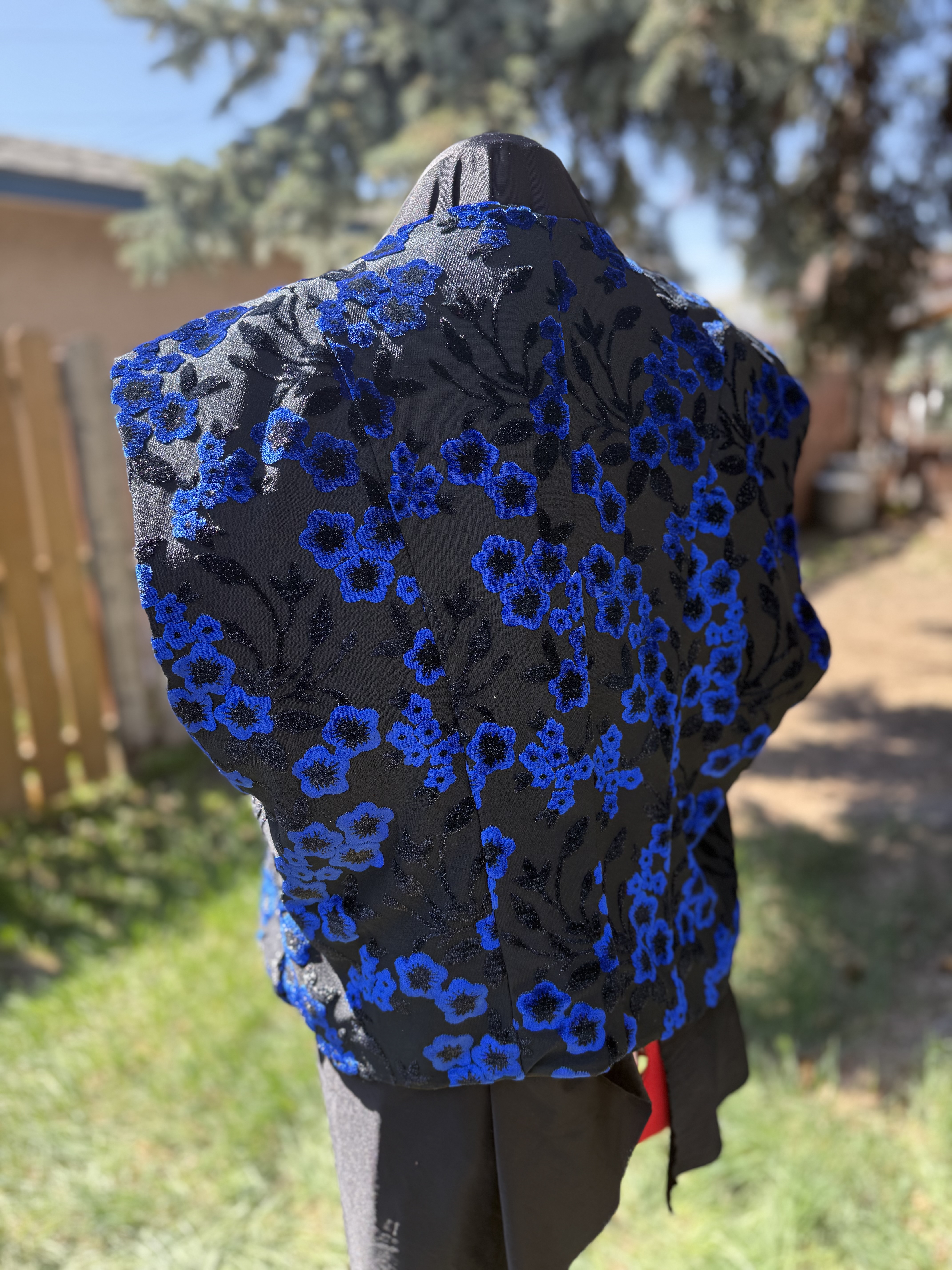 Floral Brocade Vest