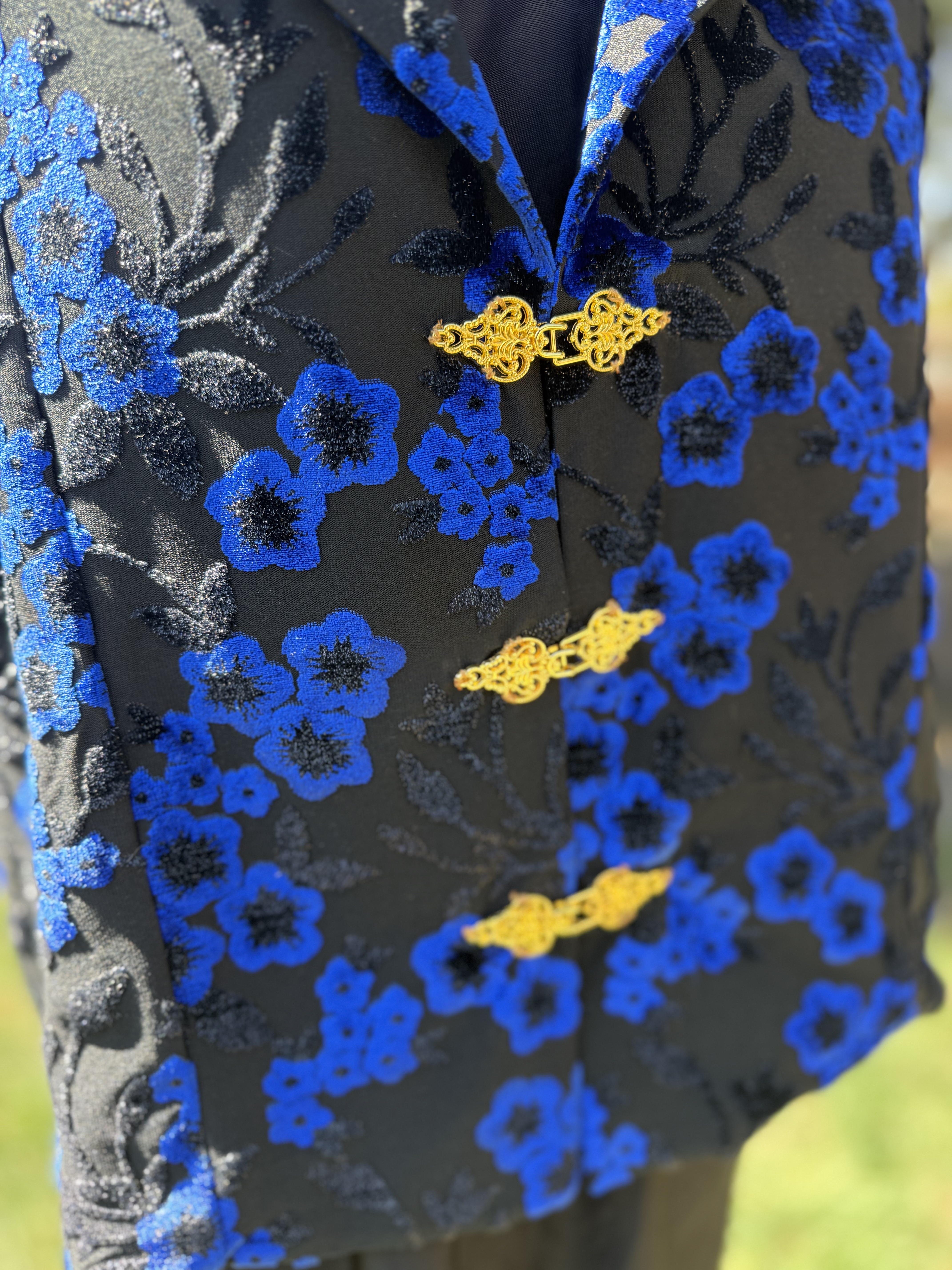 Floral Brocade Vest