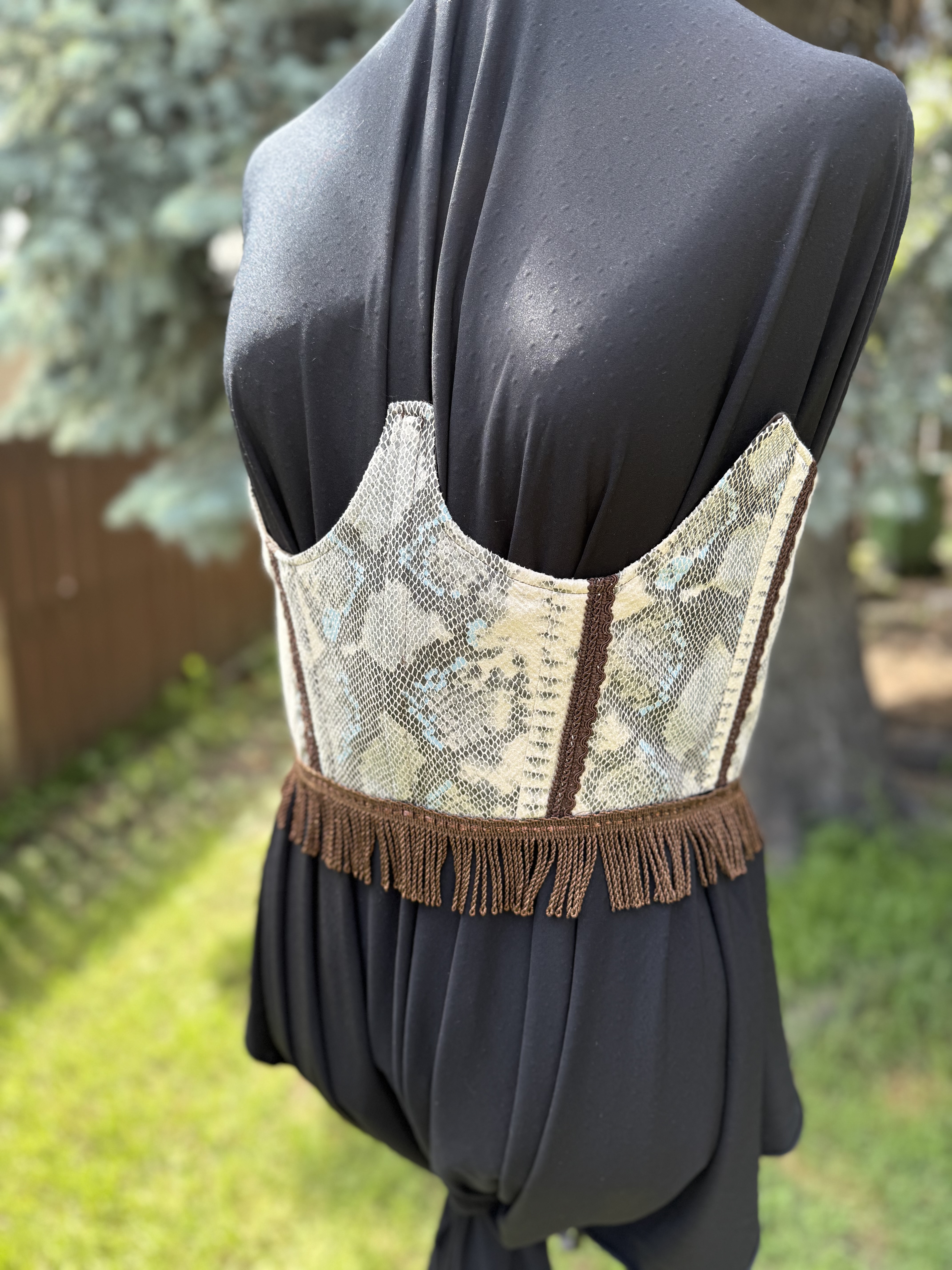 Missy: Snake Print Corset 