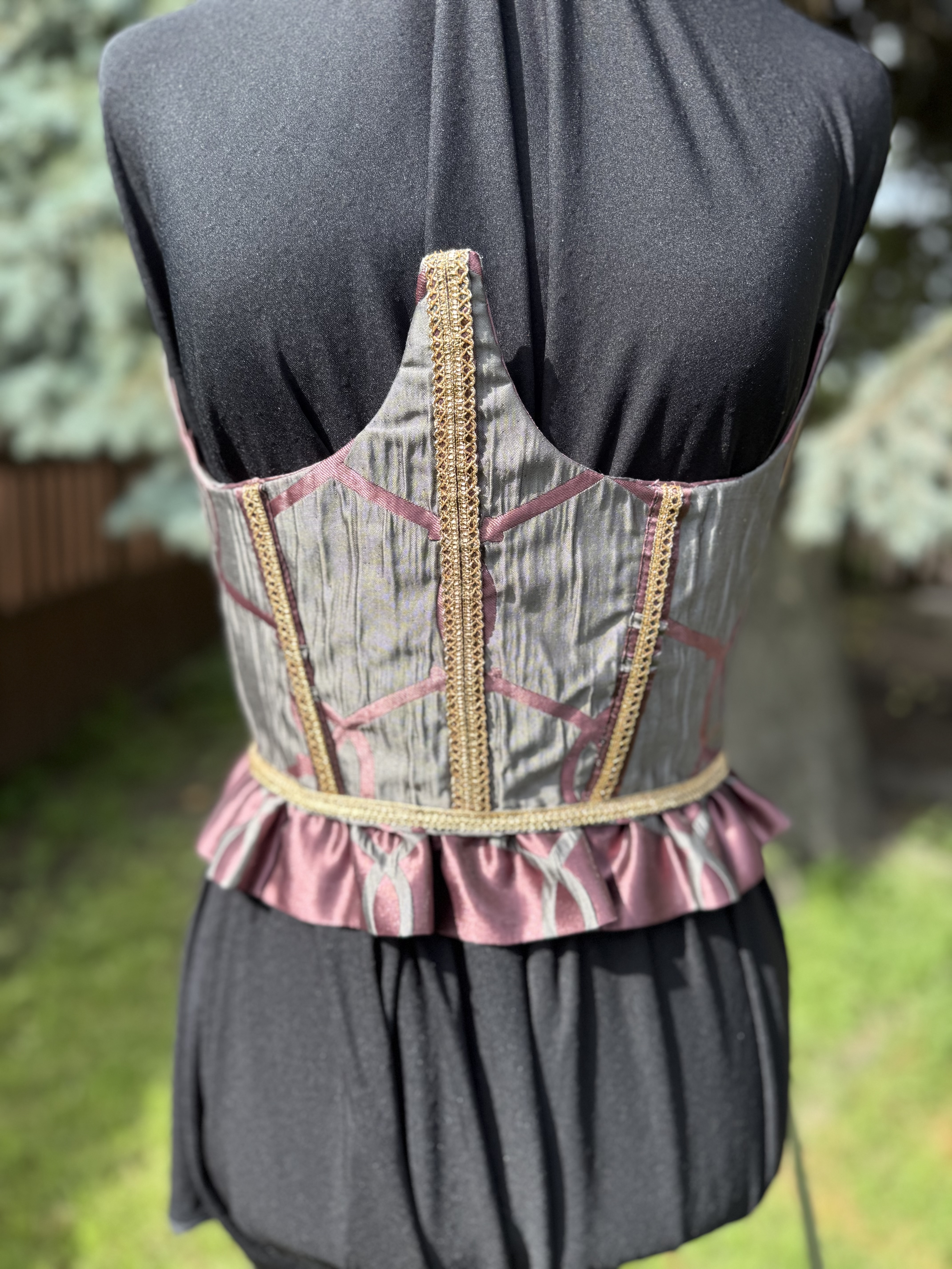 Decima: Elegant Brocade Corset Top