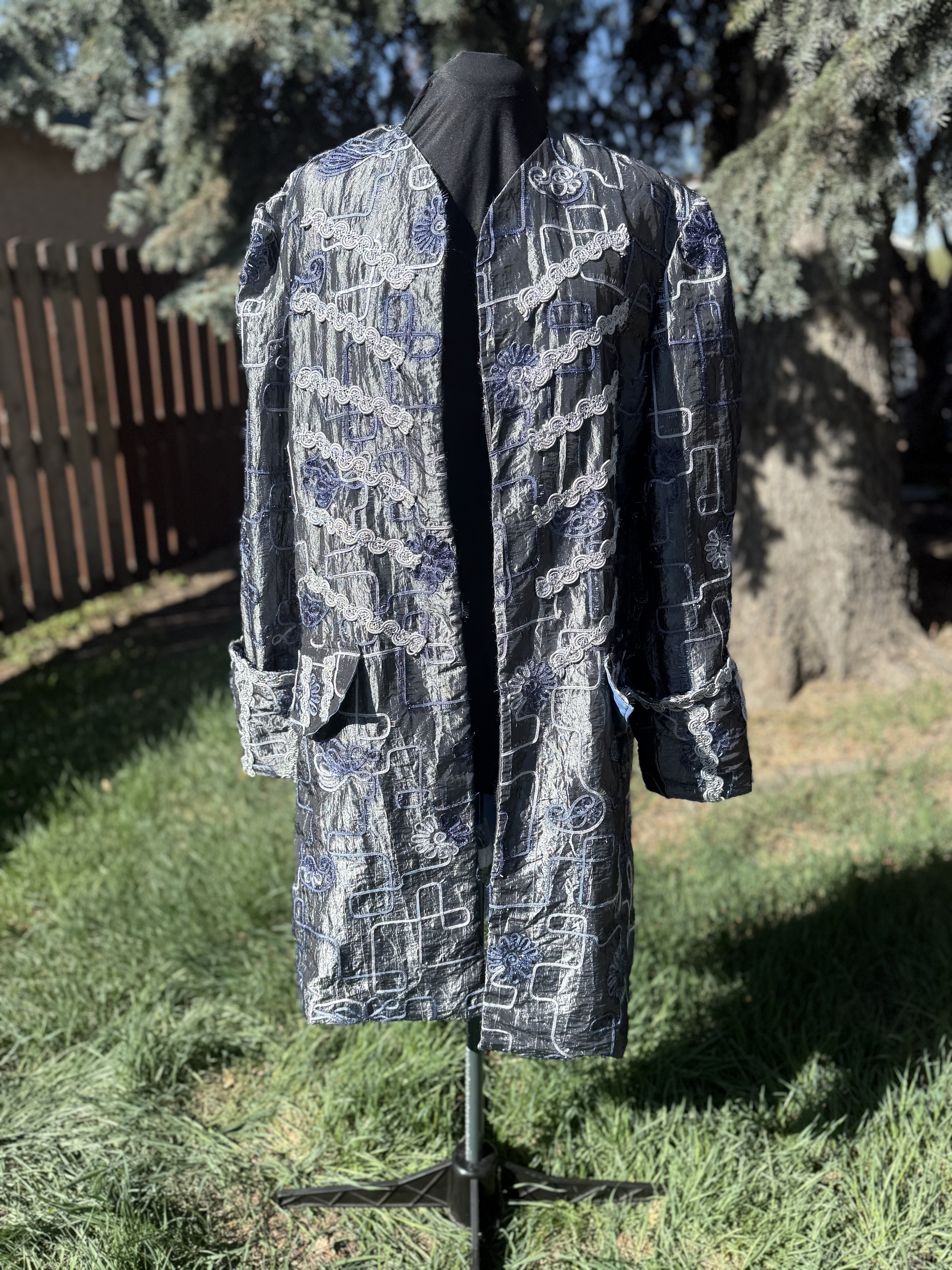 Embroidered Long Coat