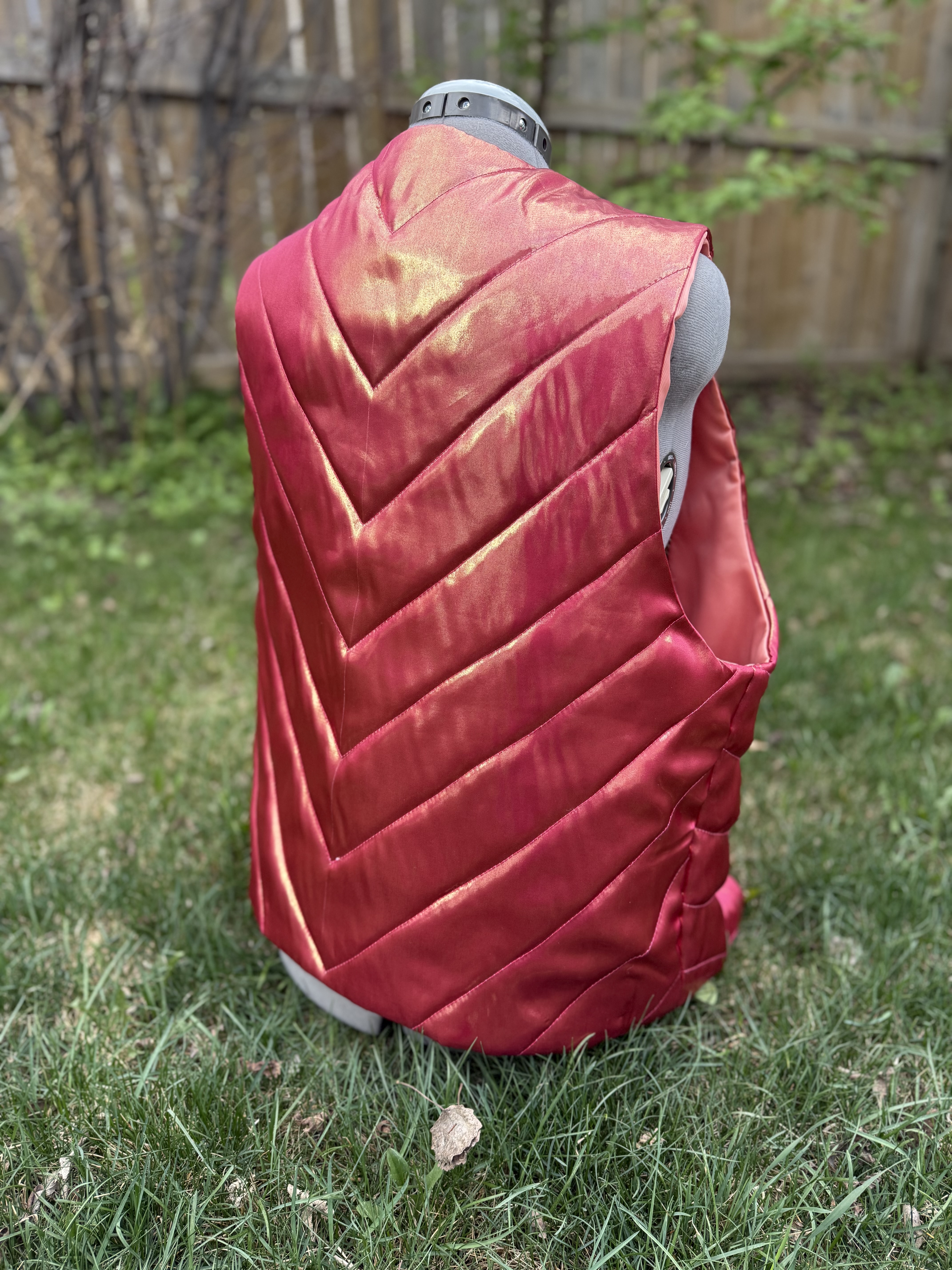 Quilted Satin Vest