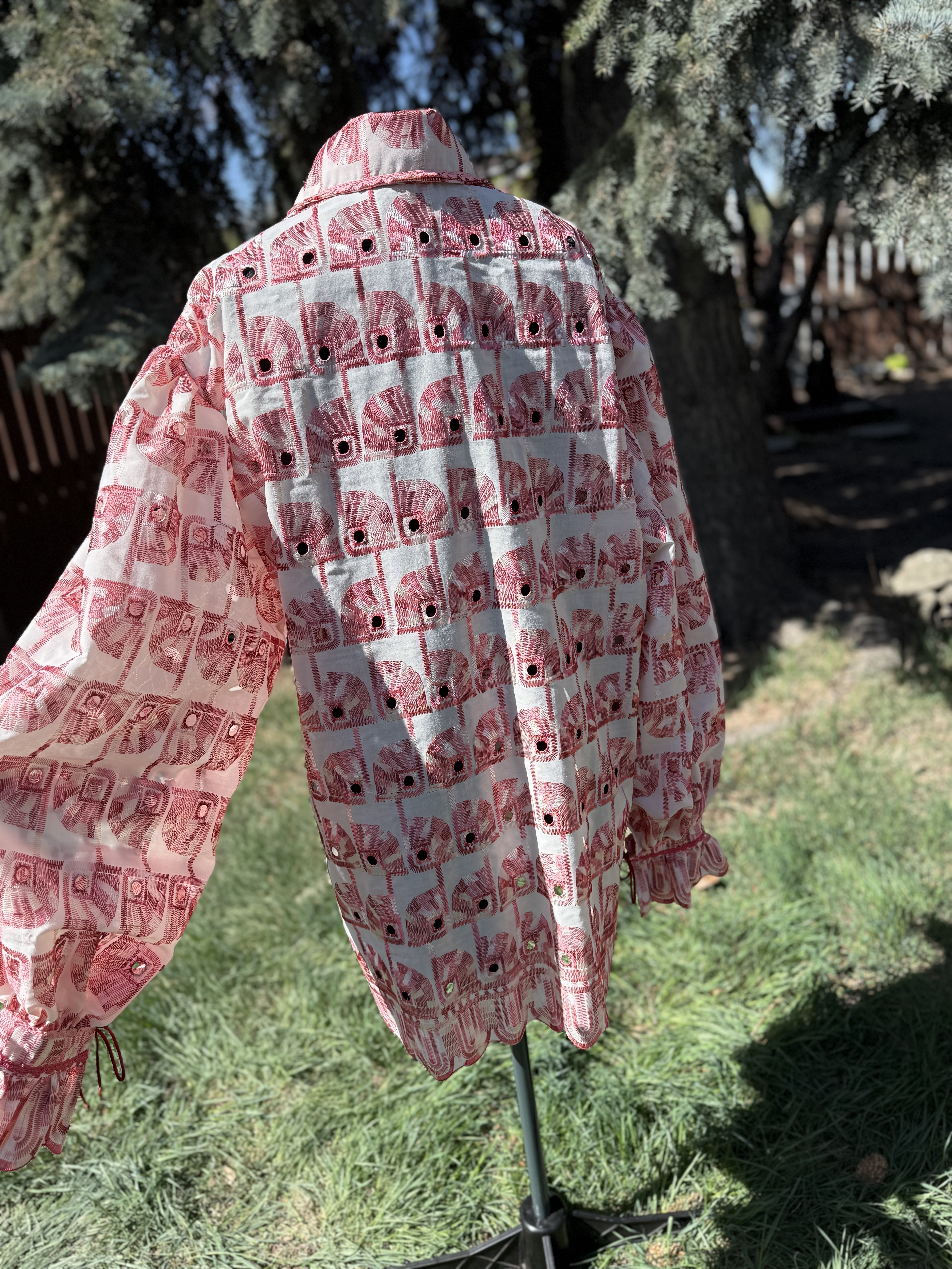 Peach Lace Long Sleeve