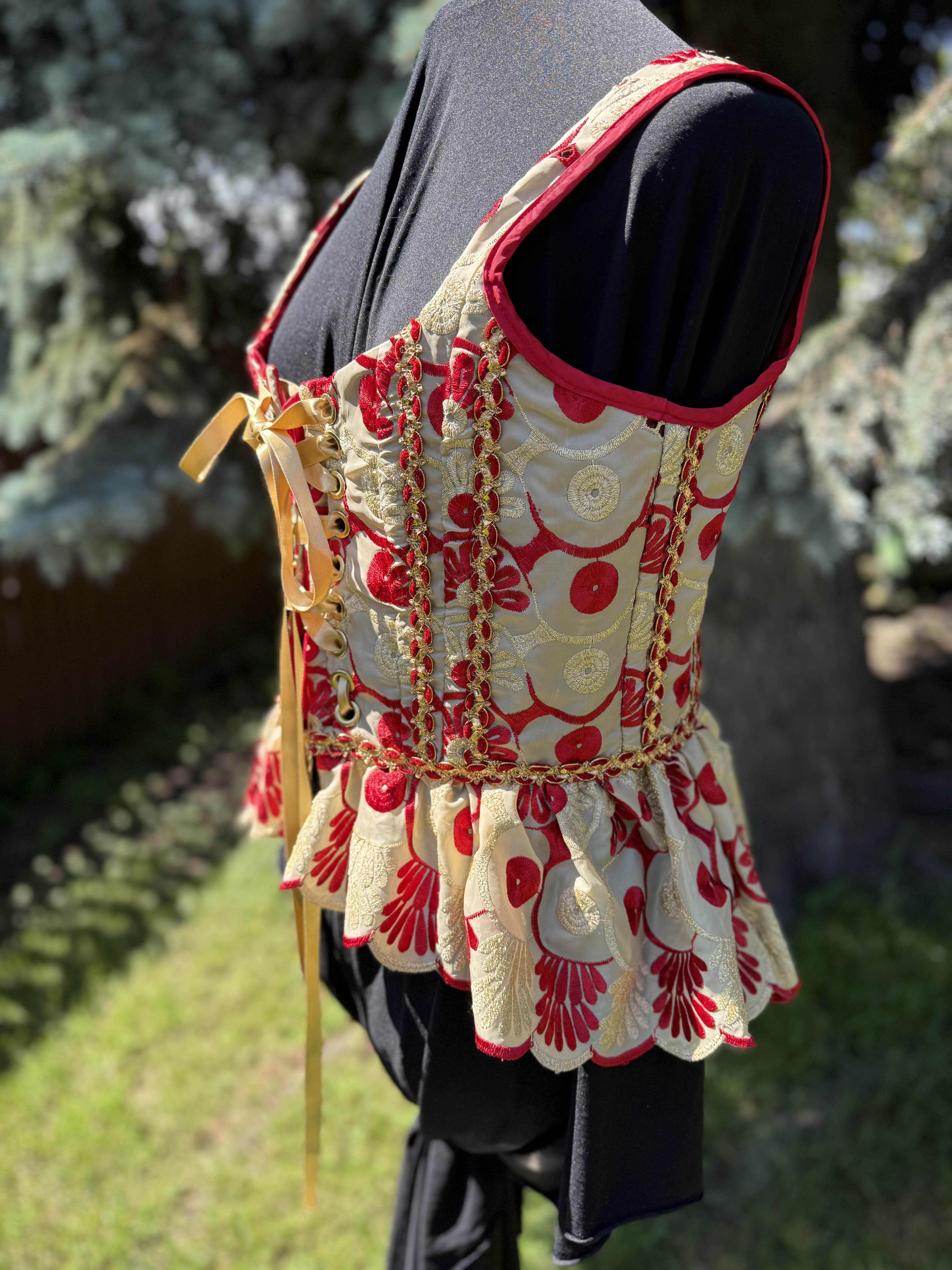 Aurelia: Embroidered Corset Top