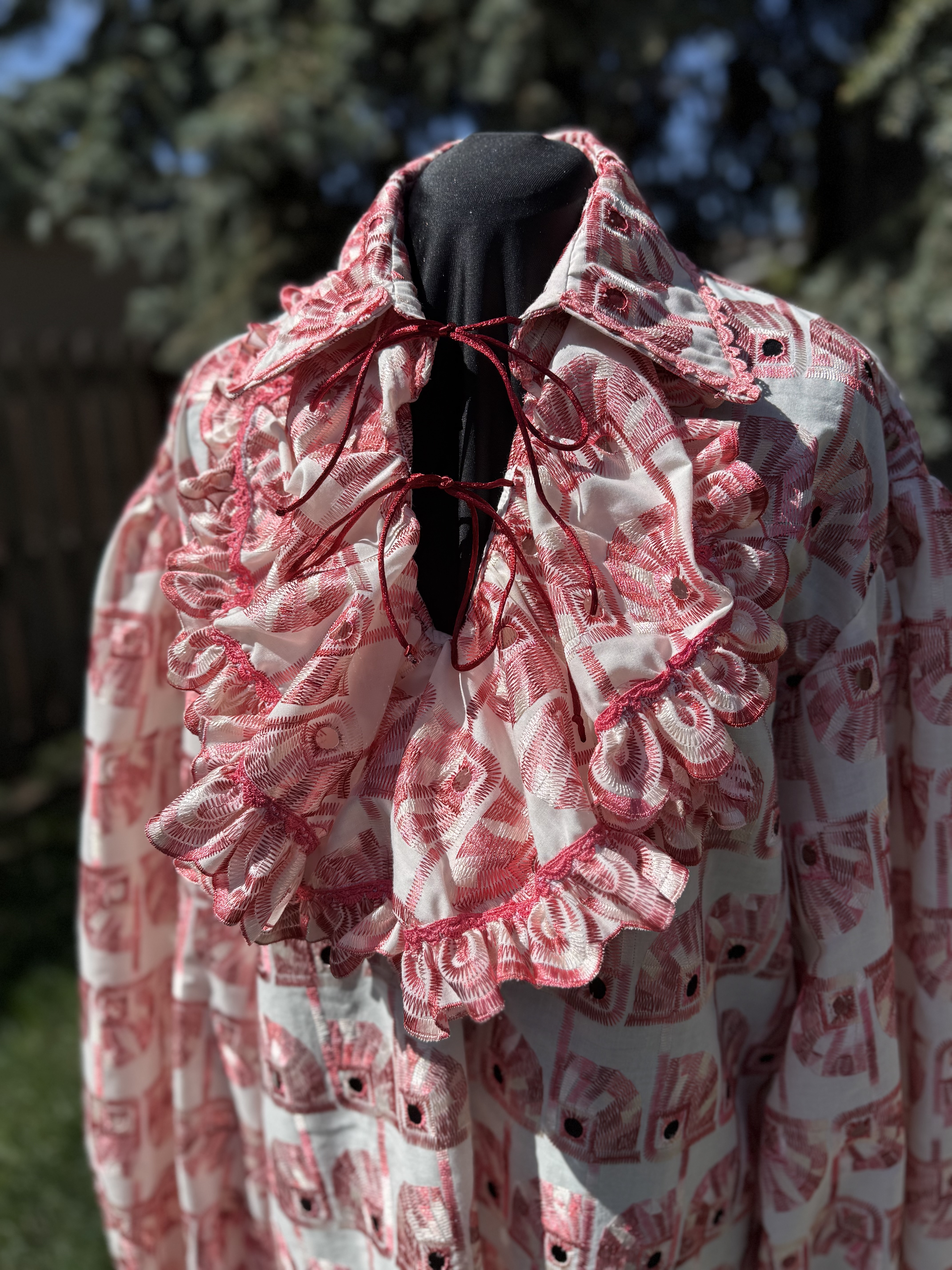 Peach Lace Long Sleeve