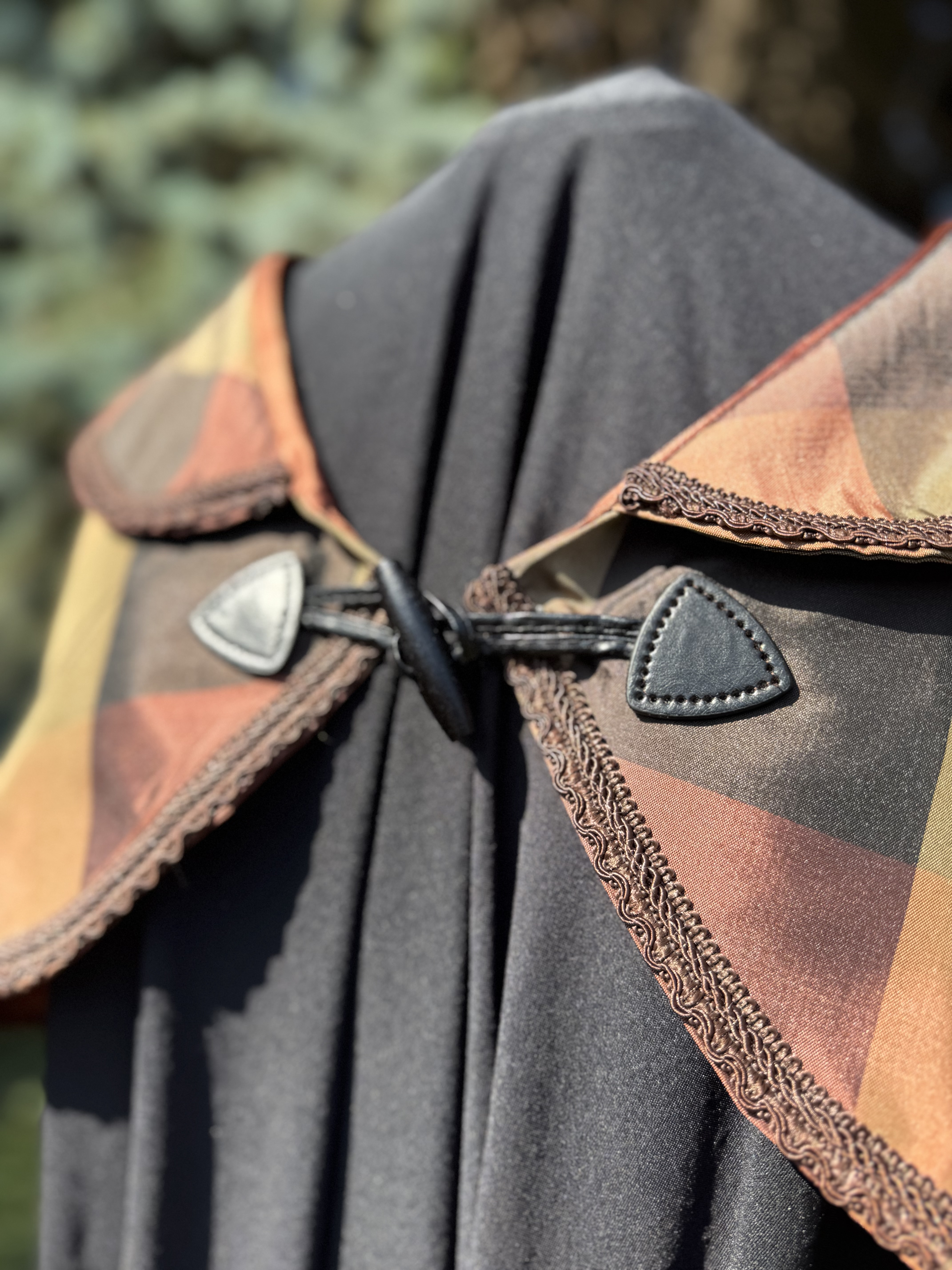 May: Plaid Taffeta Capelet