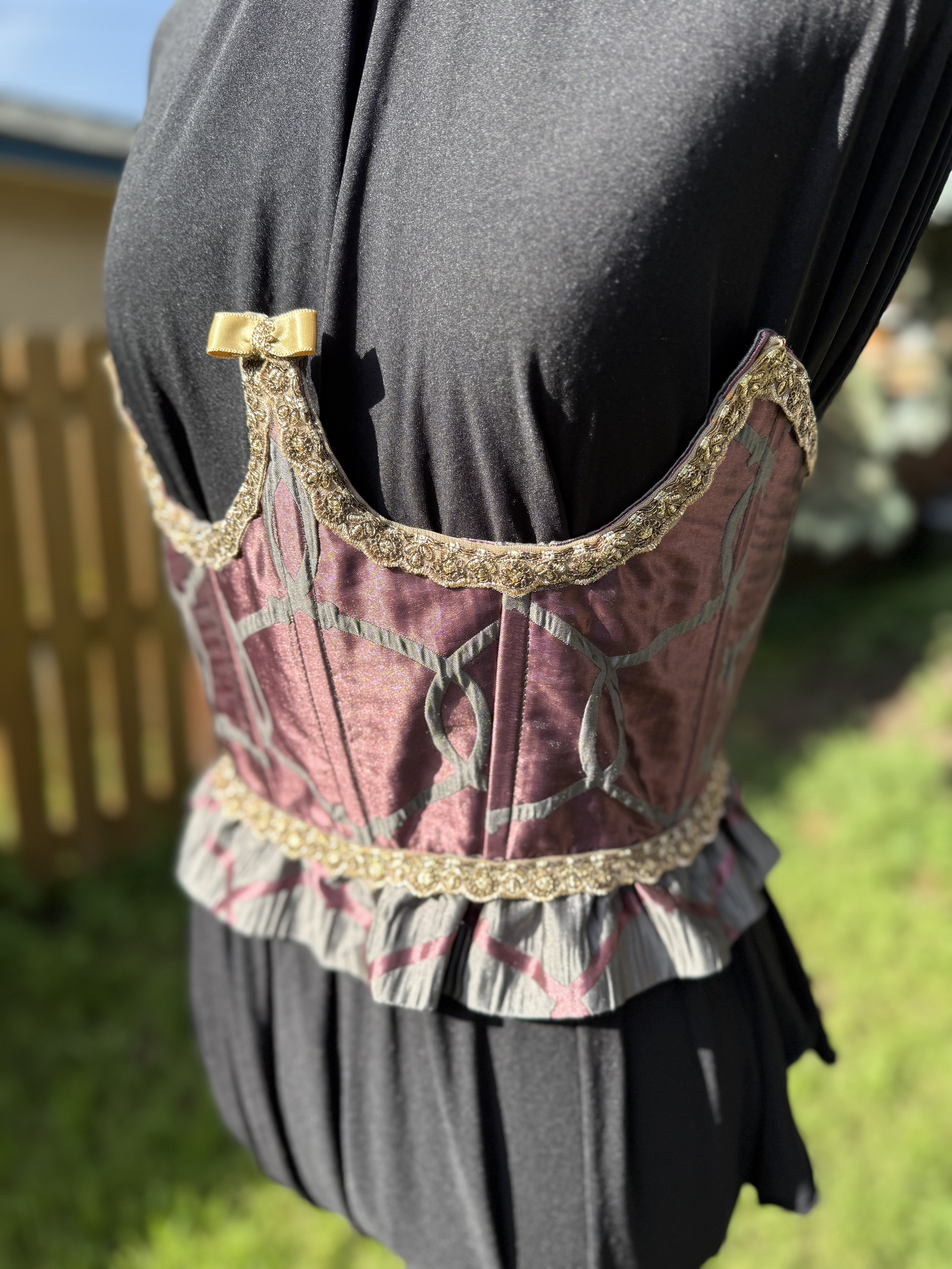 Laurentina: Brocade Corset Top