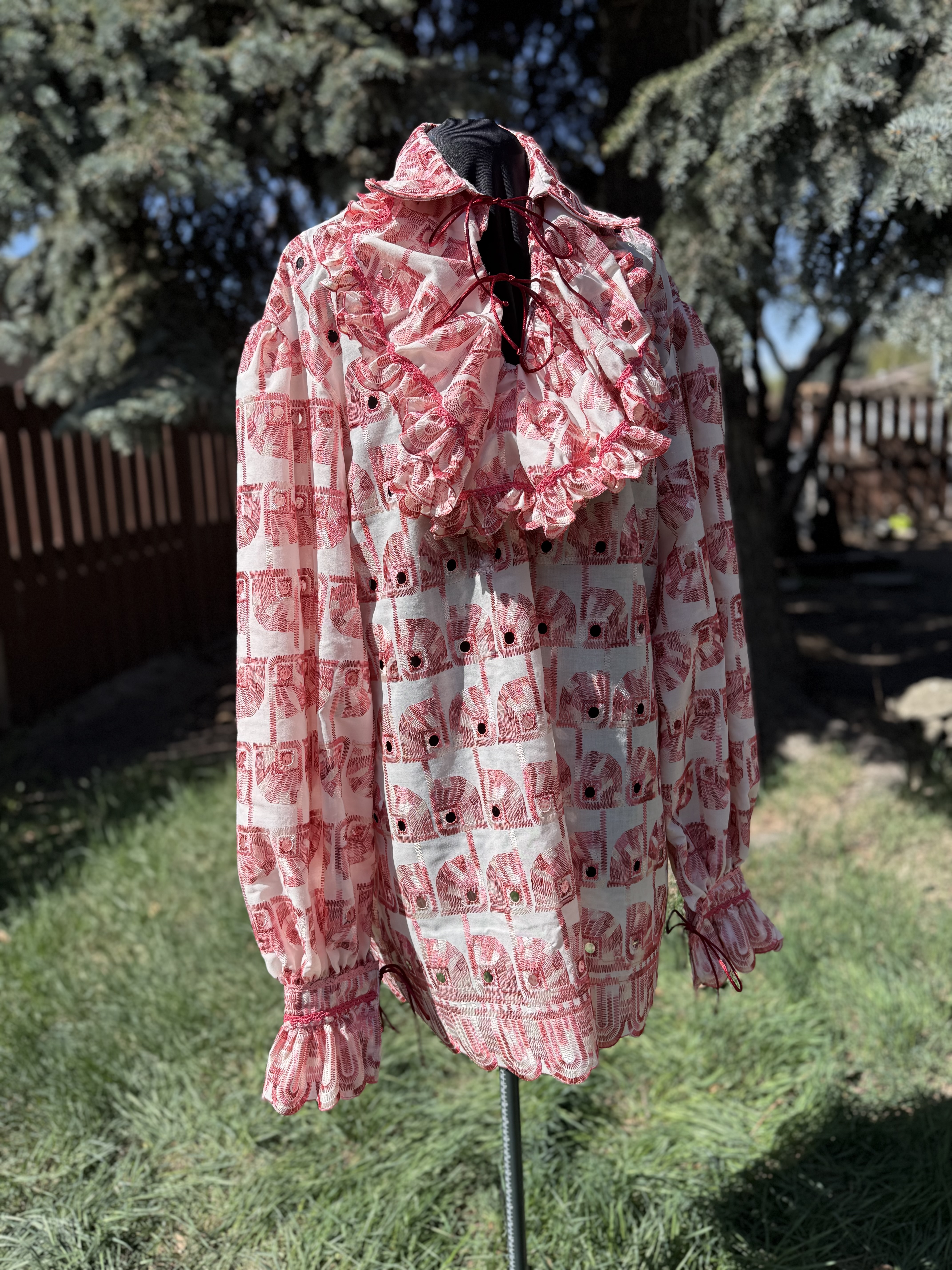 Peach Lace Long Sleeve