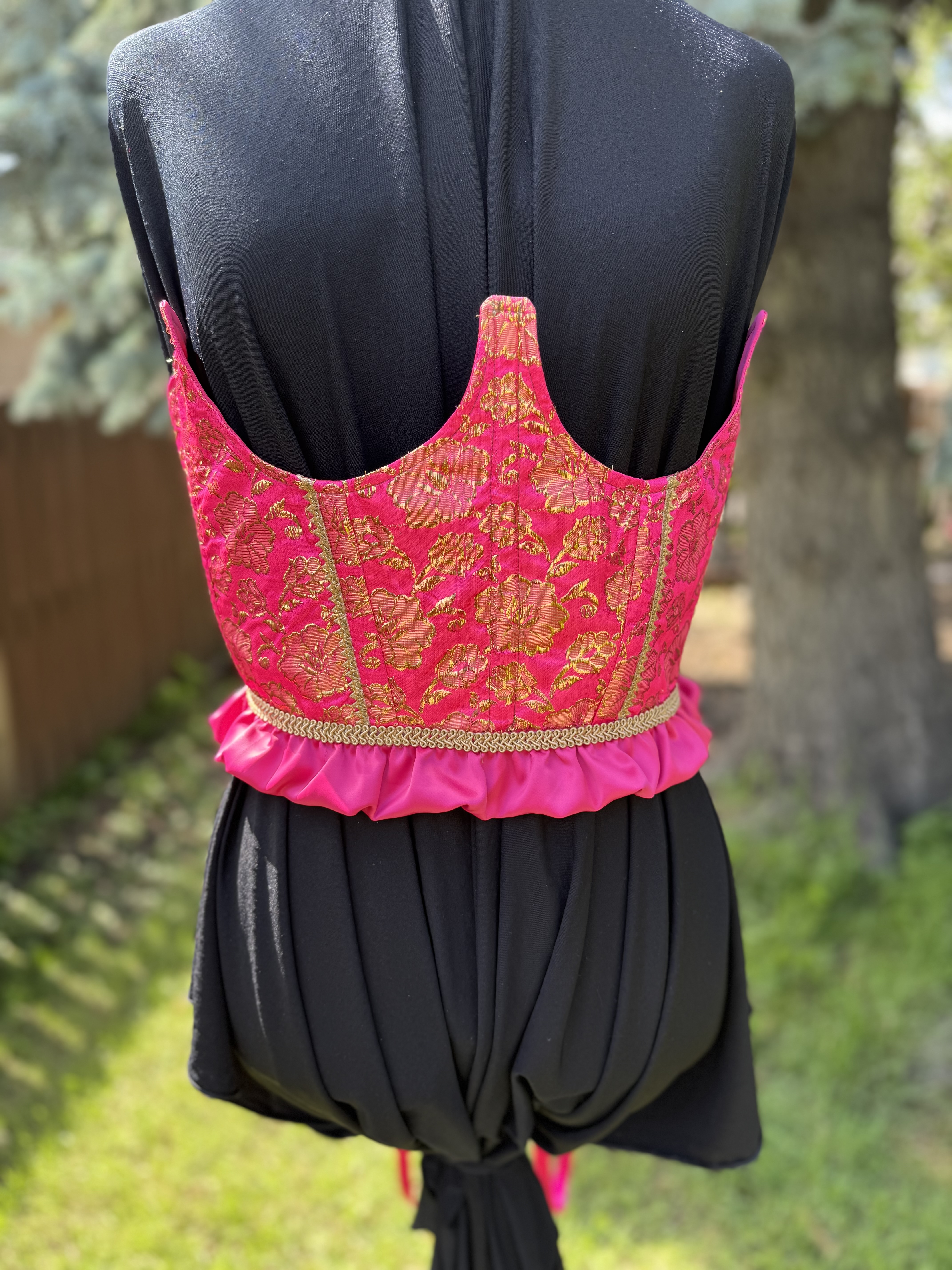Magic: Pink Brocade Corset