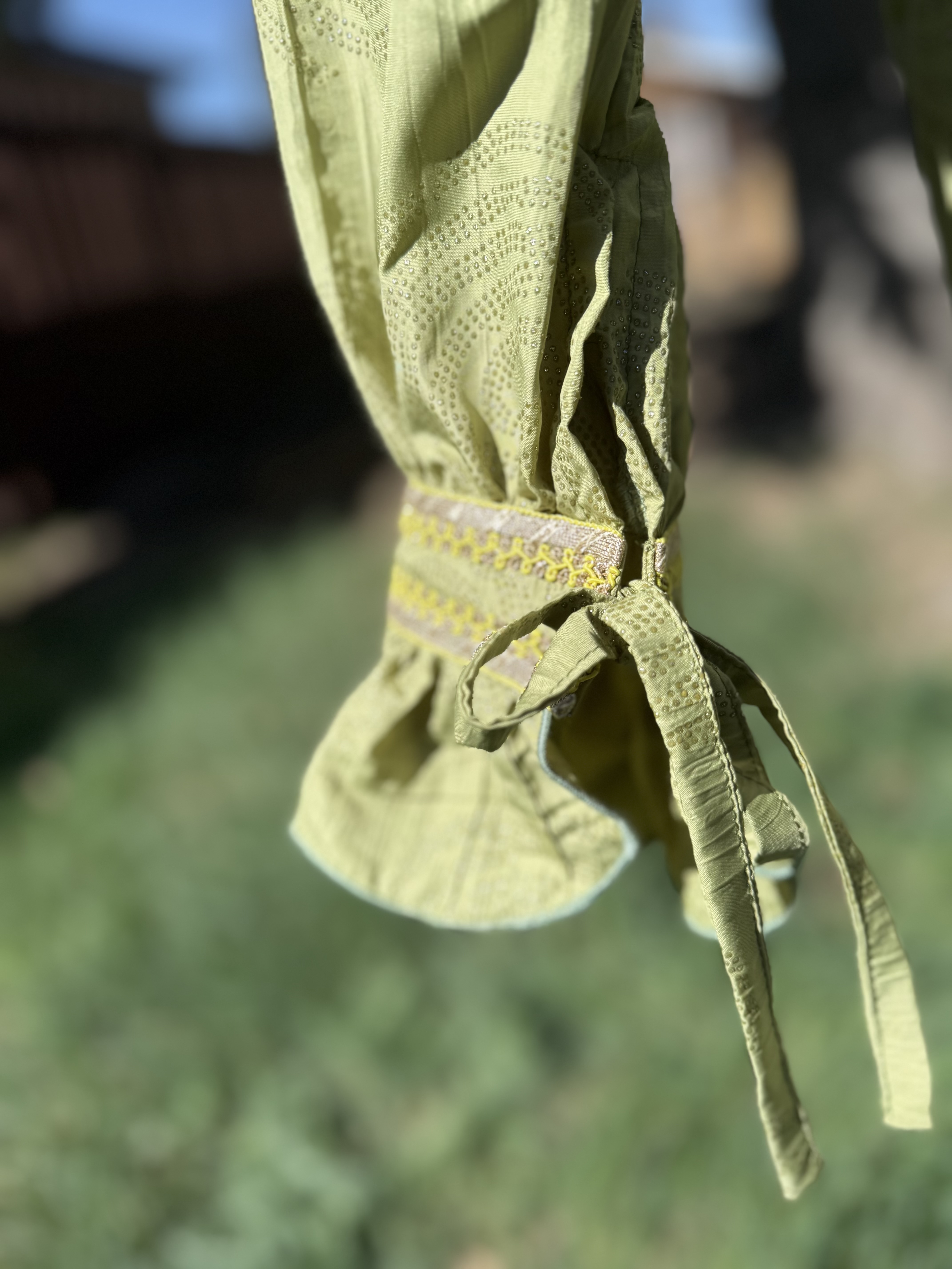 Intricate Green Long Sleeve Shirt