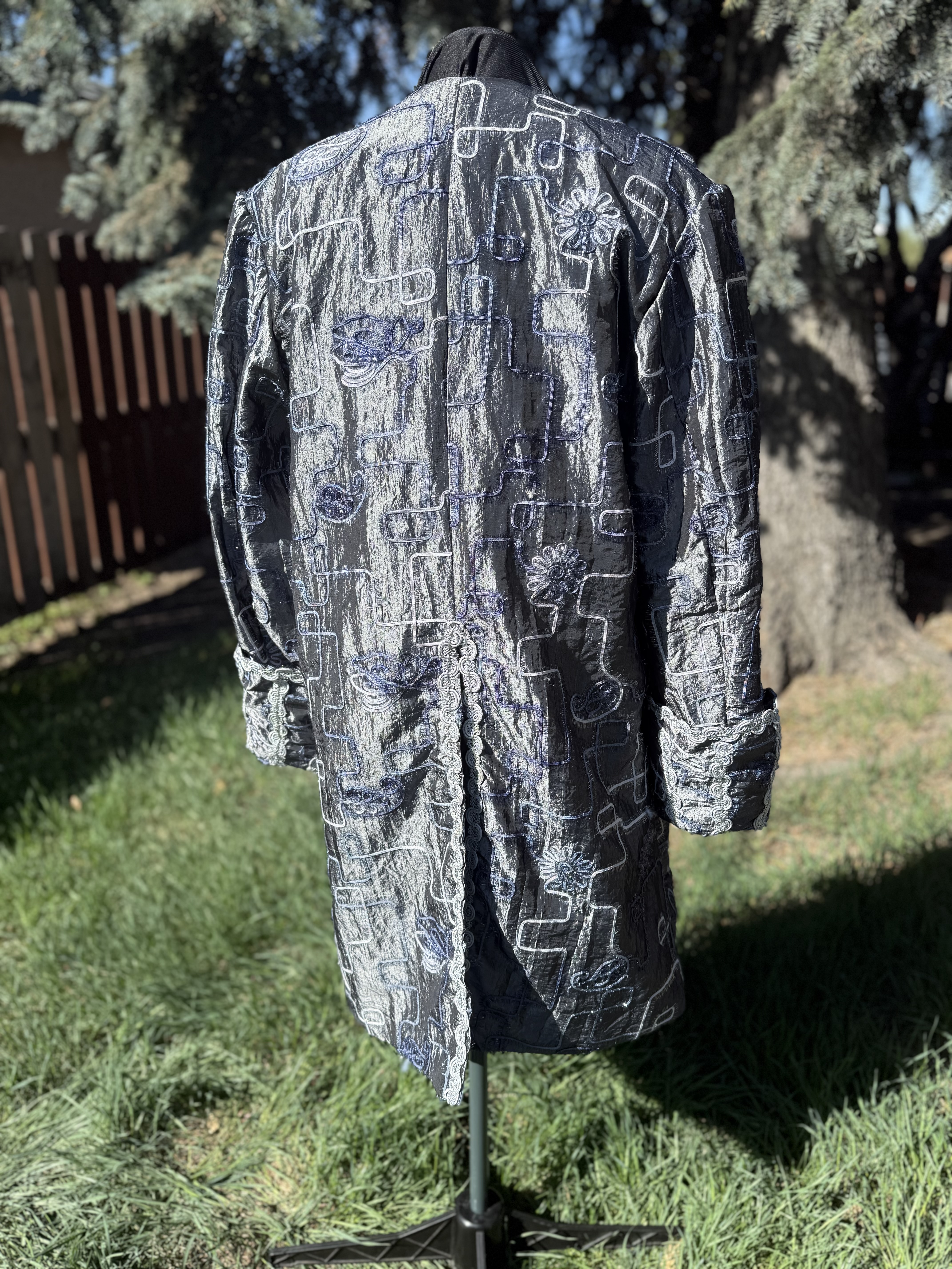 Embroidered Long Coat