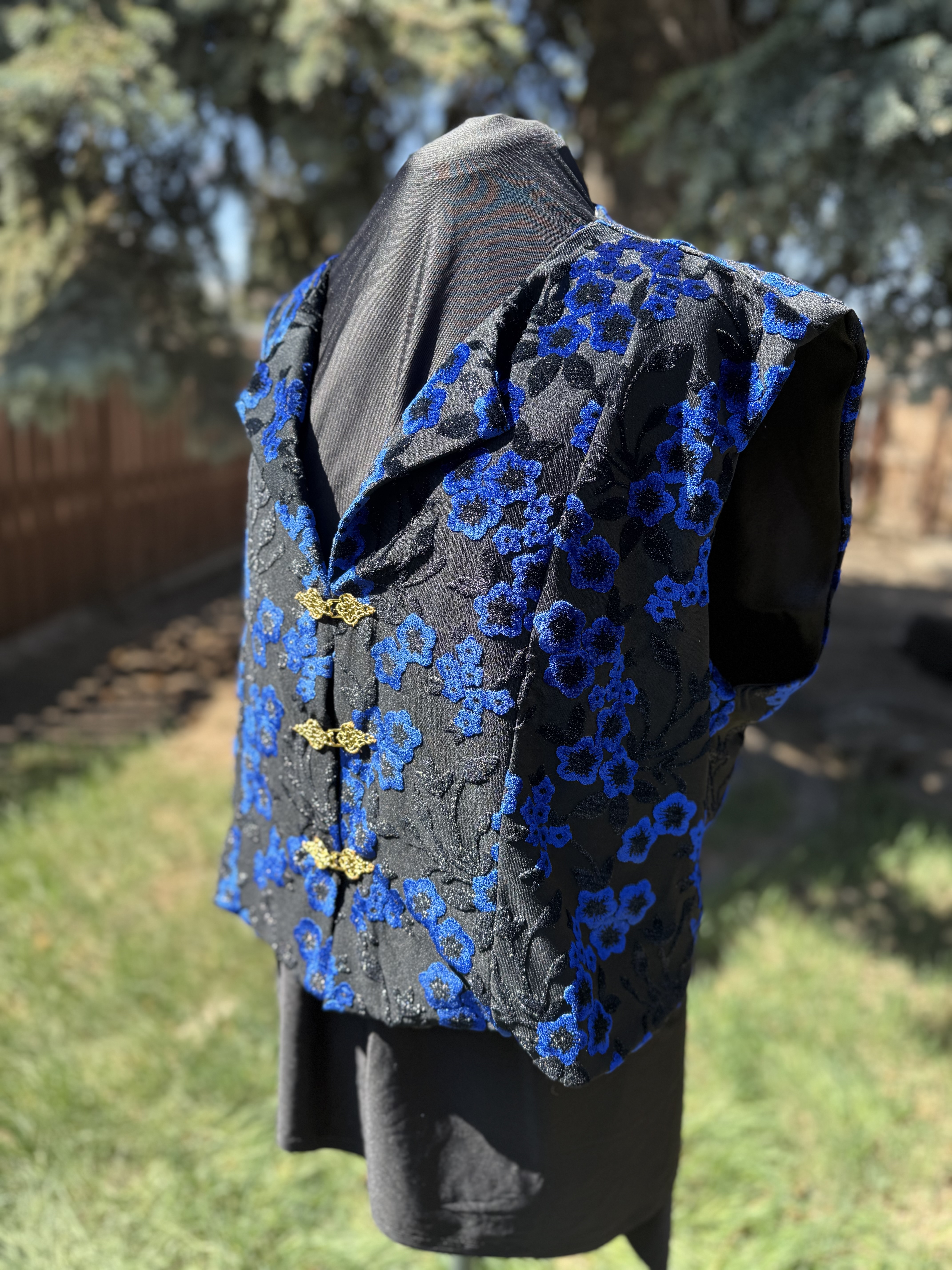 Floral Brocade Vest