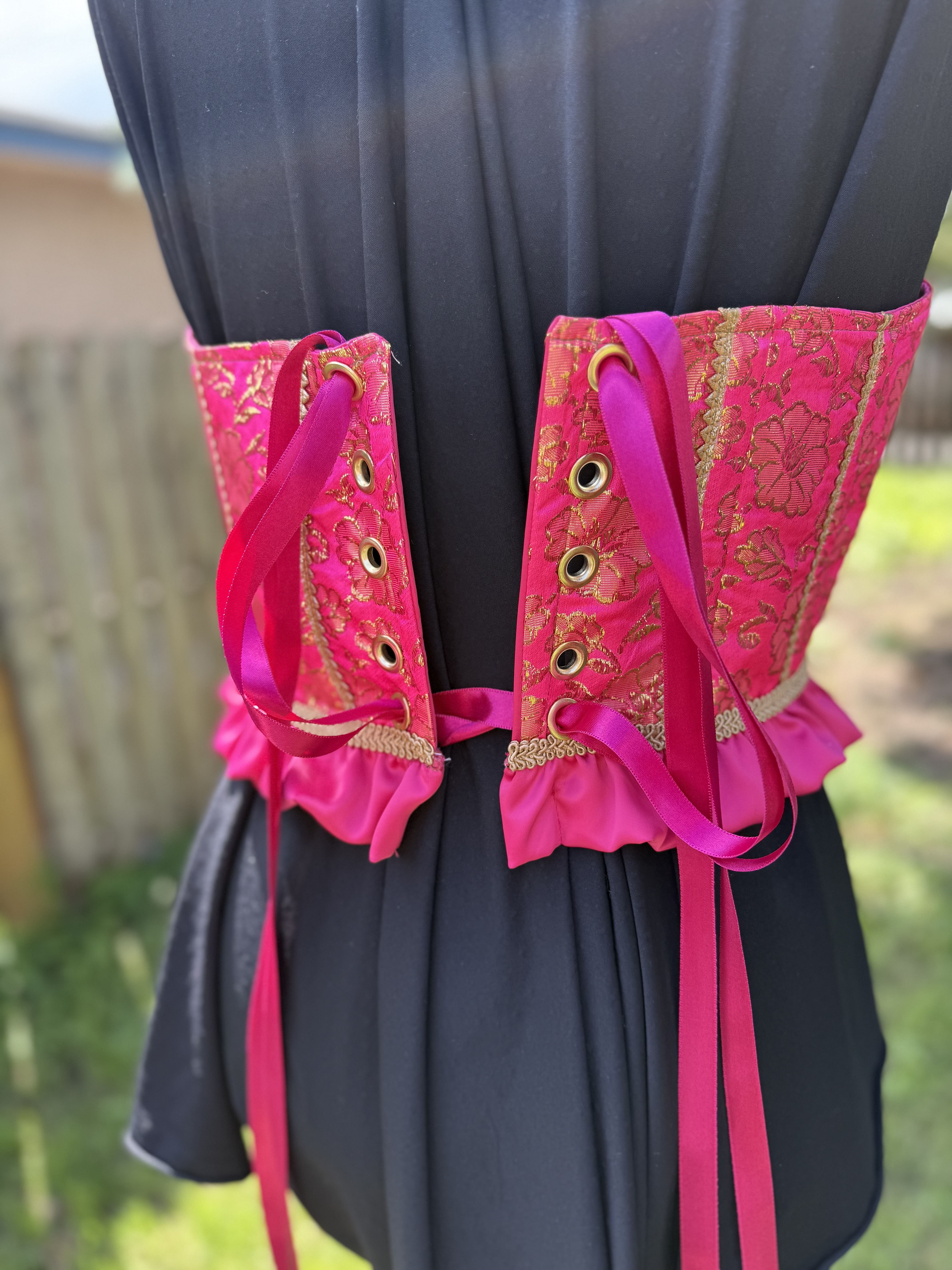 Magic: Pink Brocade Corset
