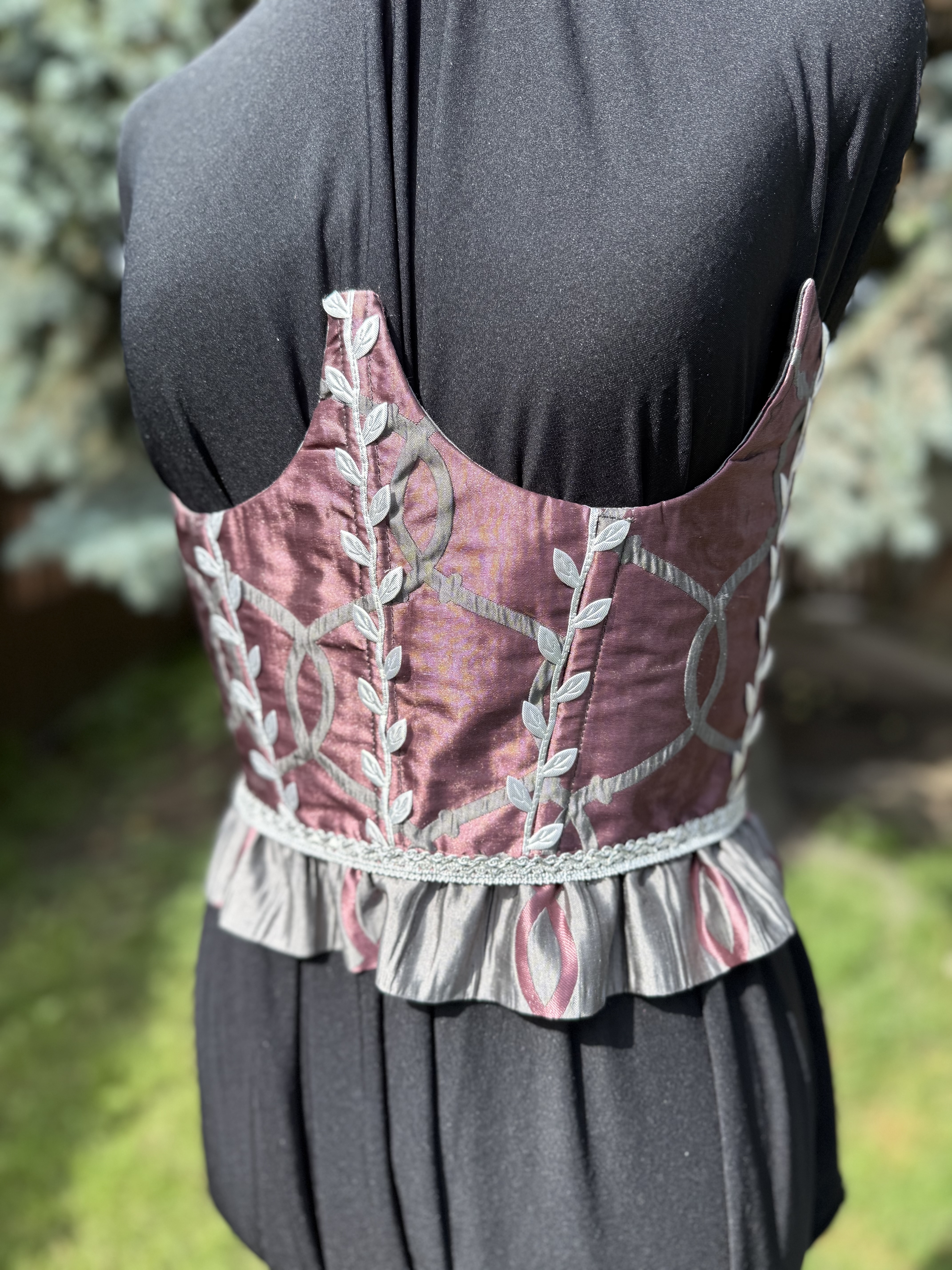 Ovidia: Brocade Corset Top