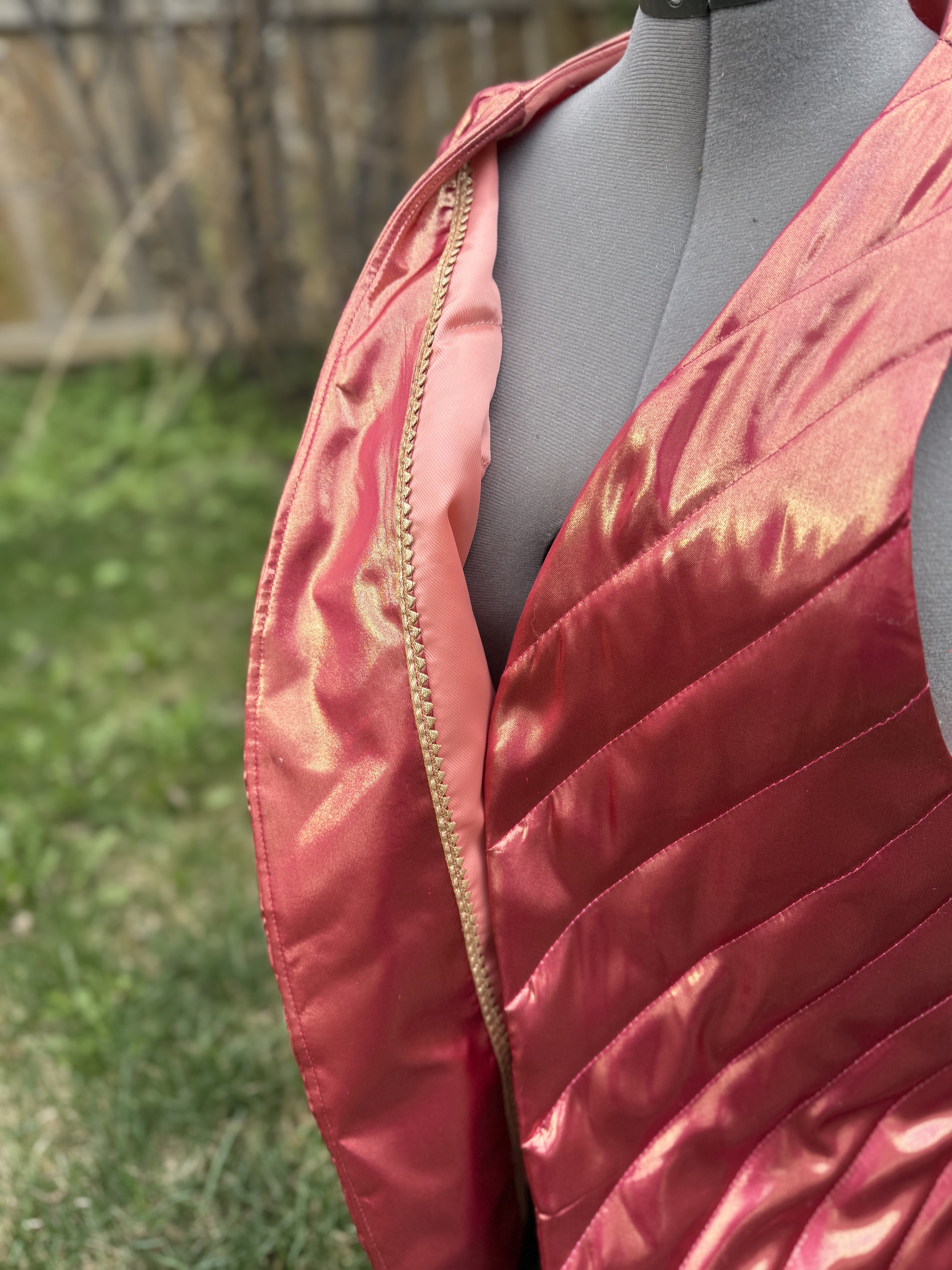 Quilted Satin Vest