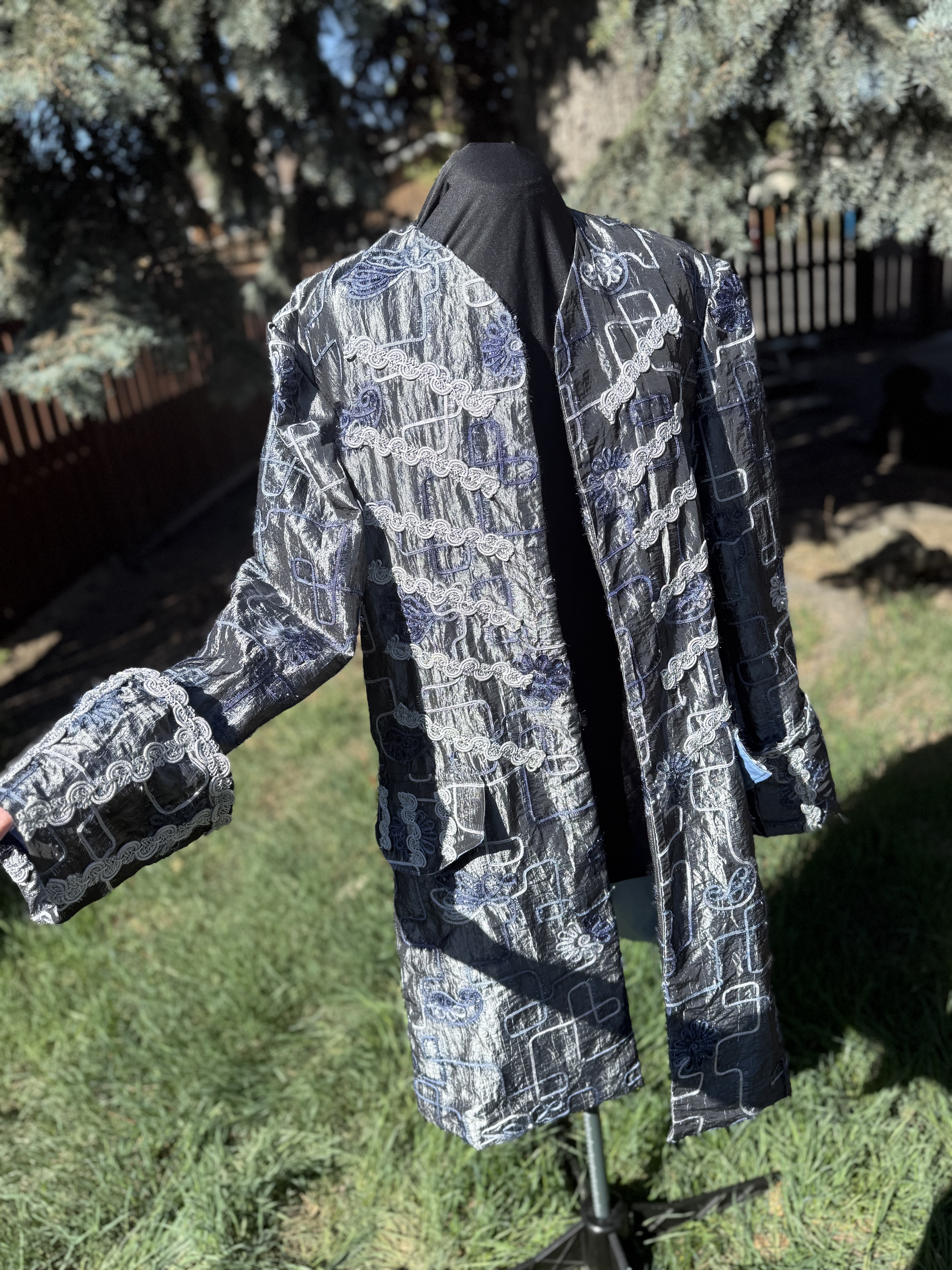 Embroidered Long Coat
