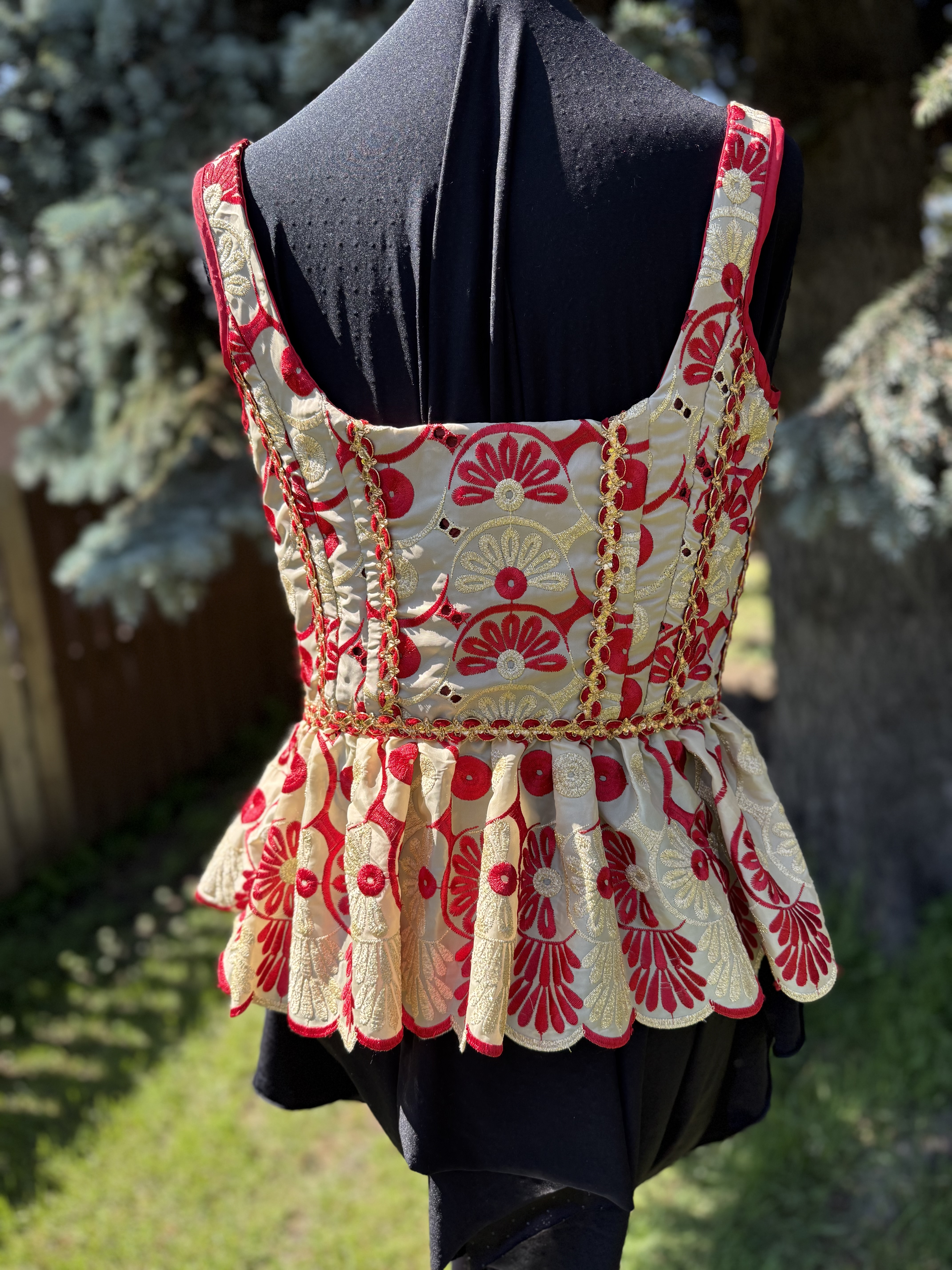 Aurelia: Embroidered Corset Top
