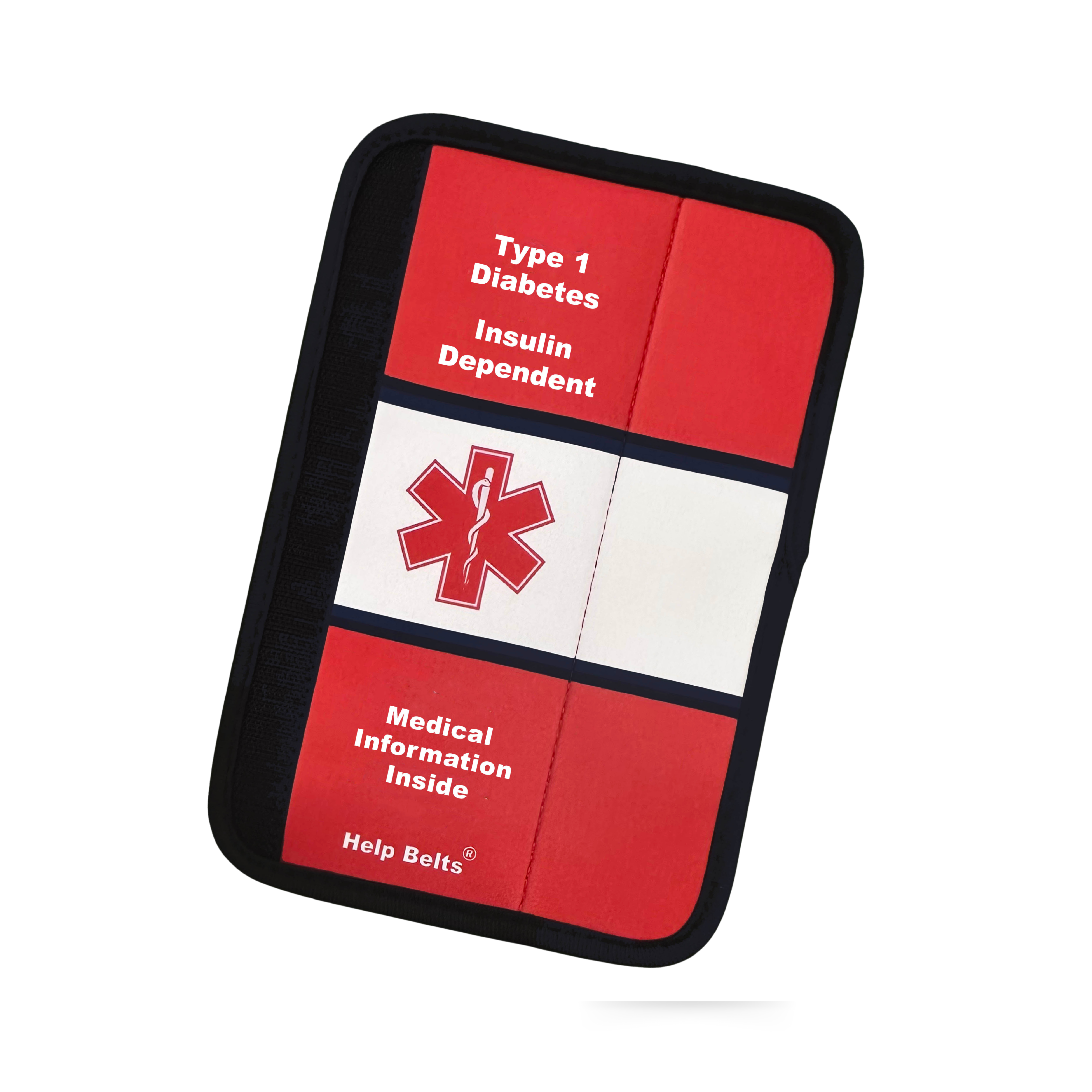 Type 1 Diabetes Medical Alert Seat Belt Covers