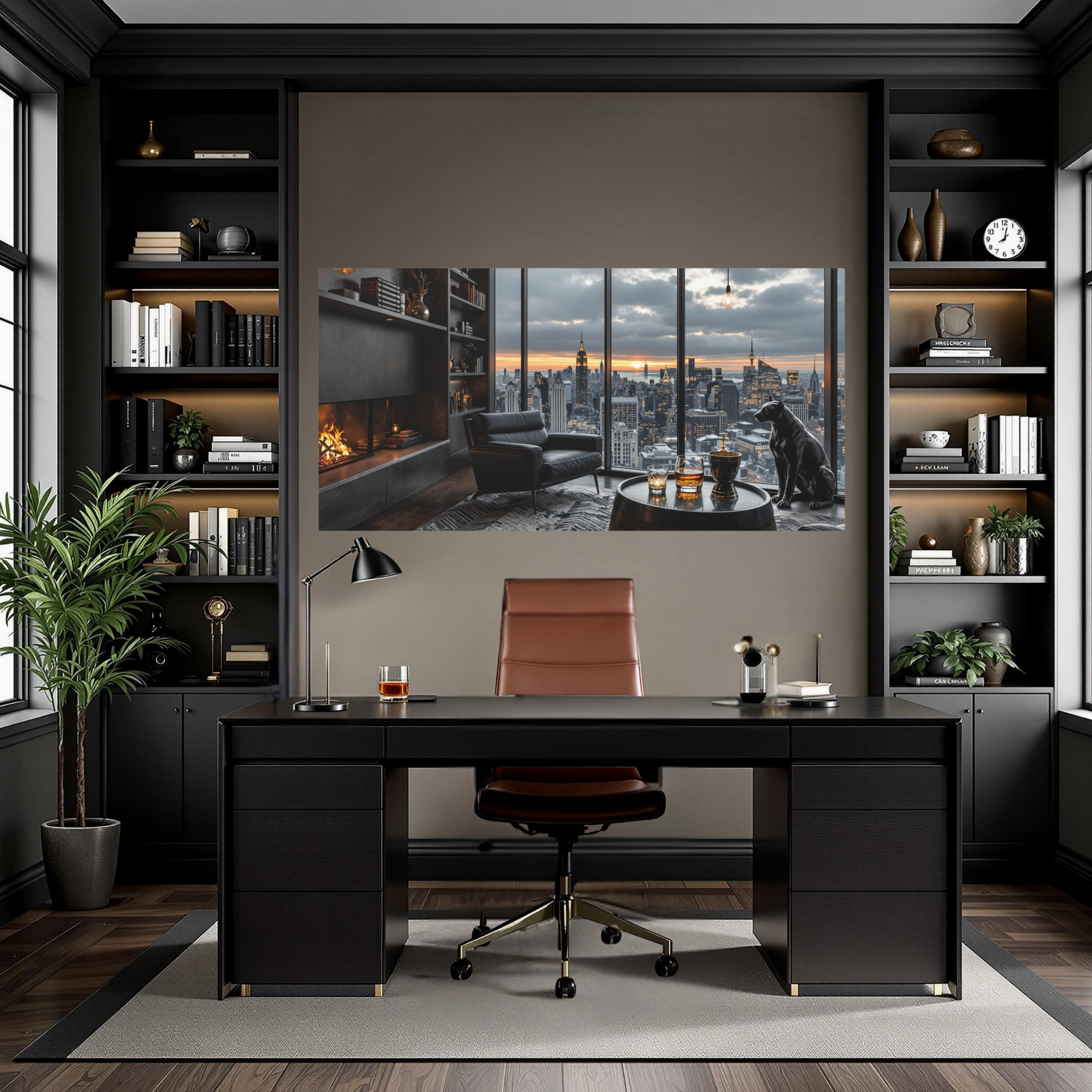 Luxury Penthouse With Empire View – NYC Skyline Wall Art