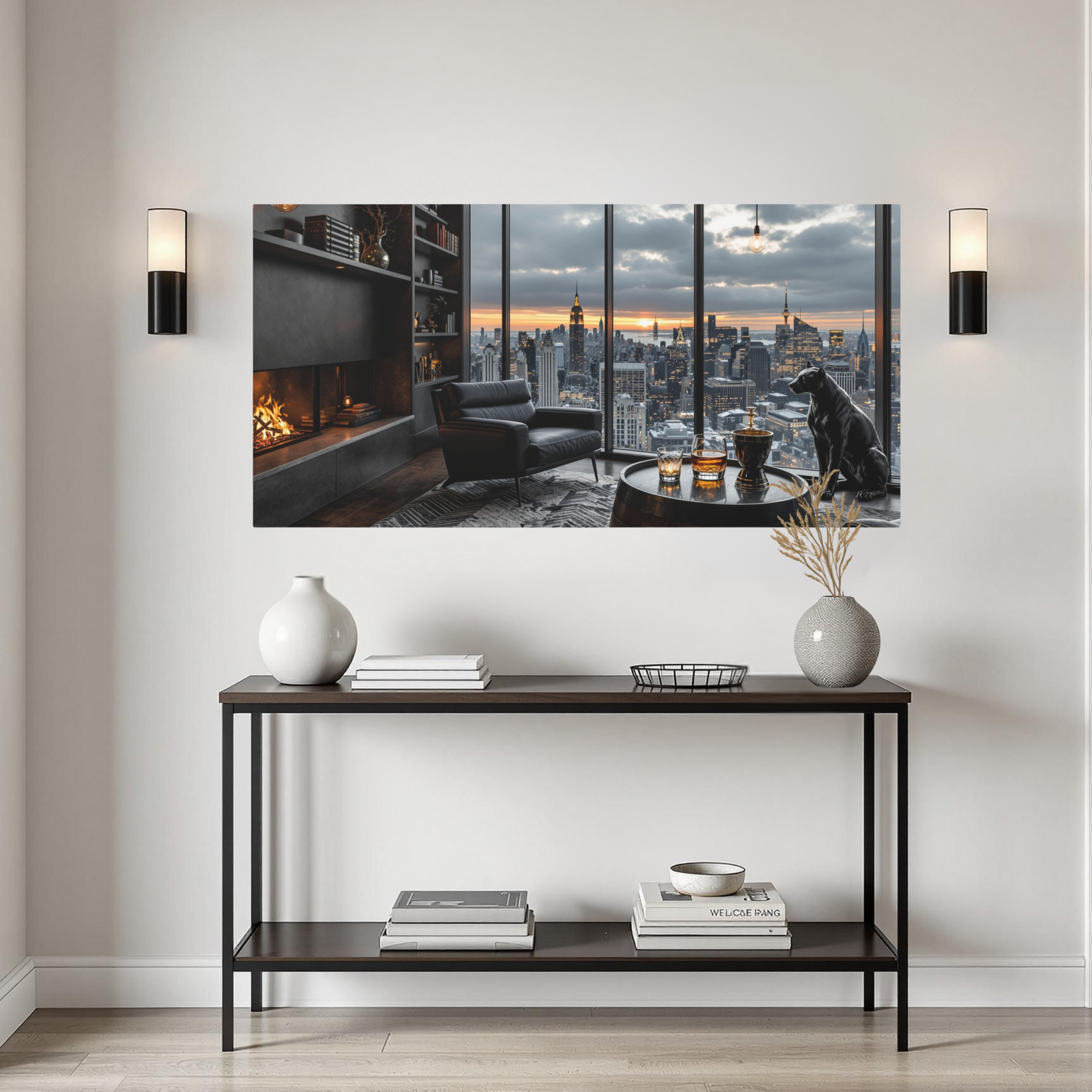 Luxury Penthouse With Empire View – NYC Skyline Wall Art