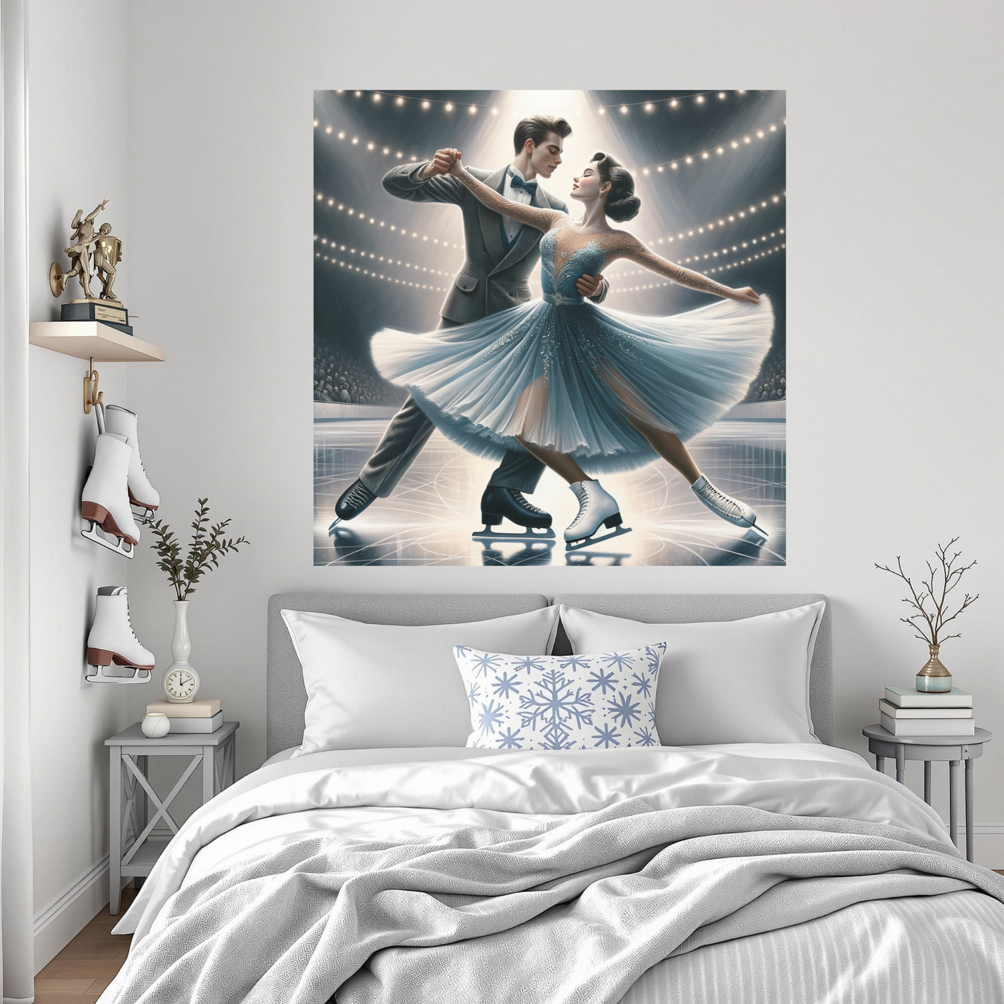 Vintage Ice Dance Under the Lights