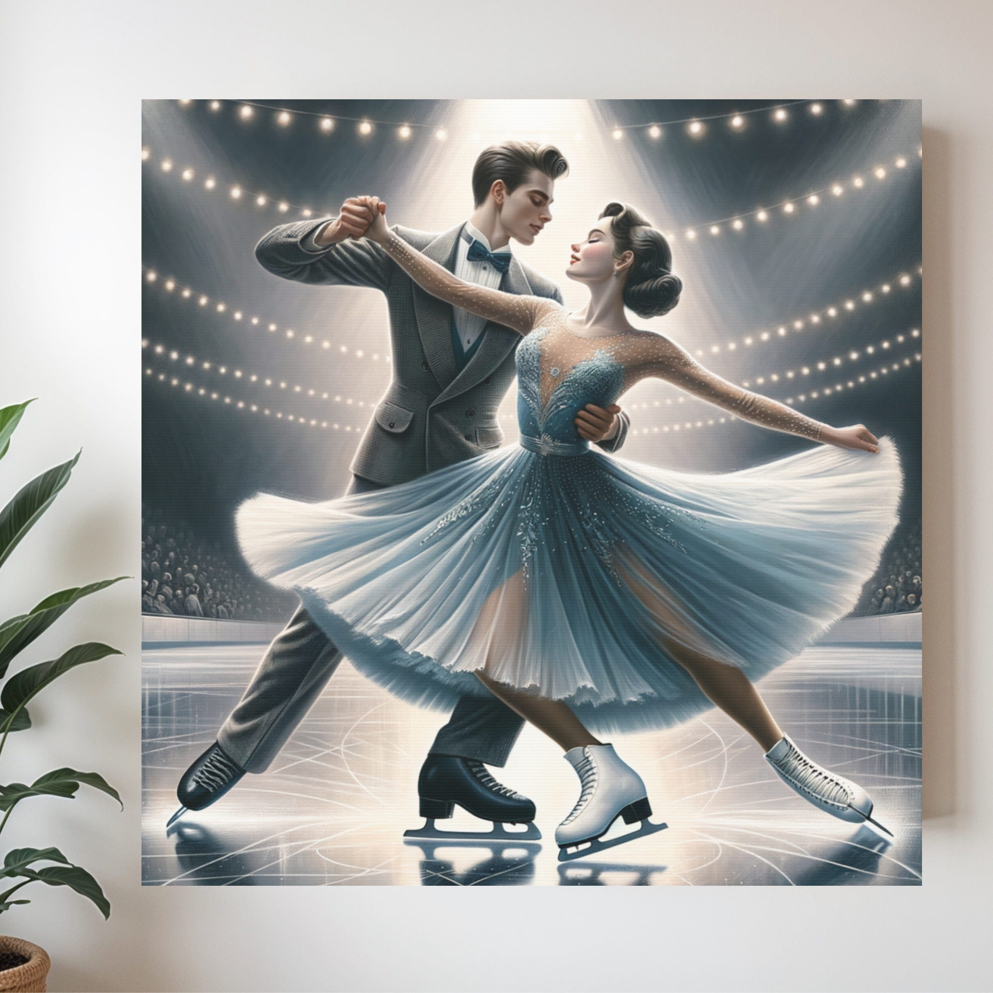 Vintage Ice Dance Under the Lights