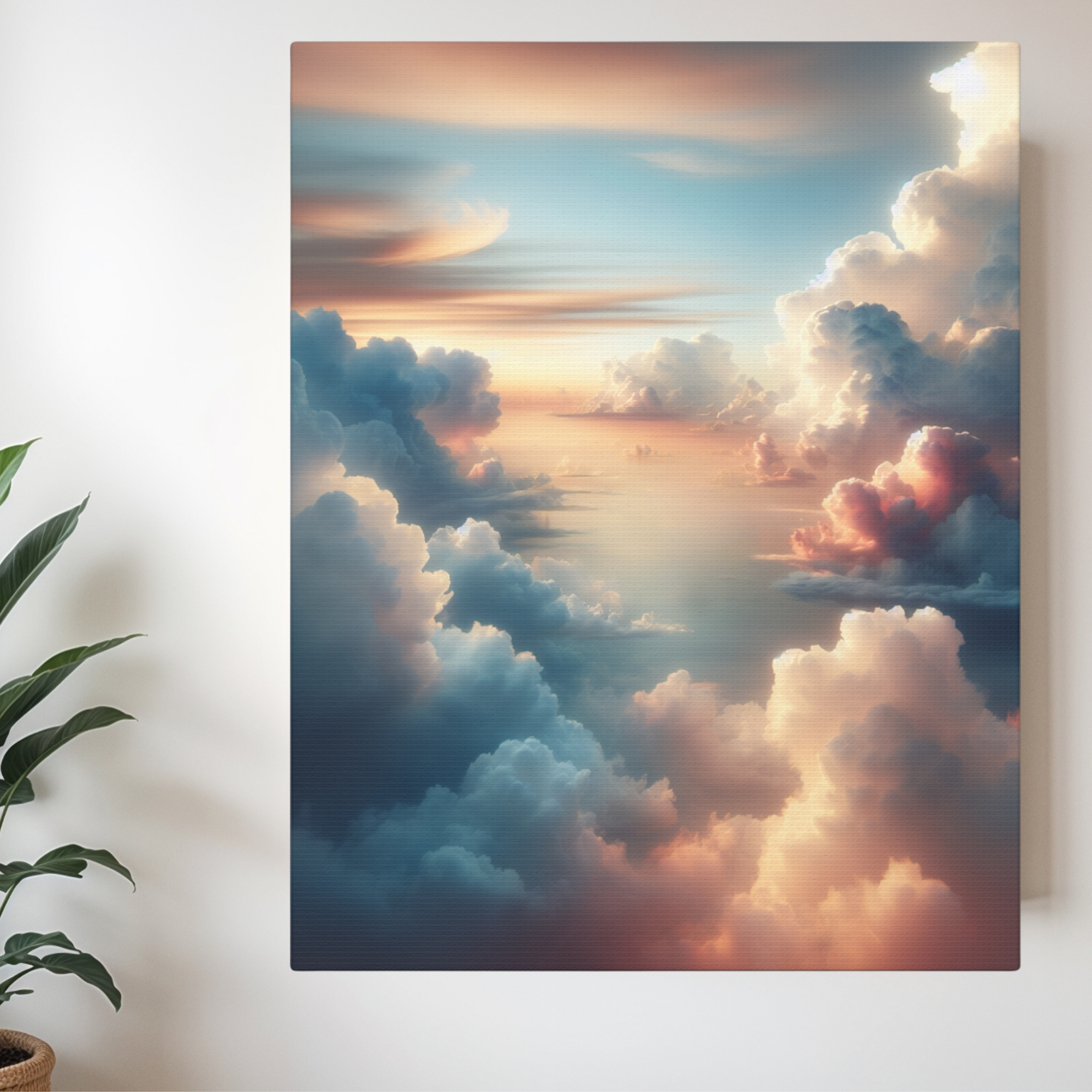 Heavenly Fluffy Clouds - Colorful Skies of Peace