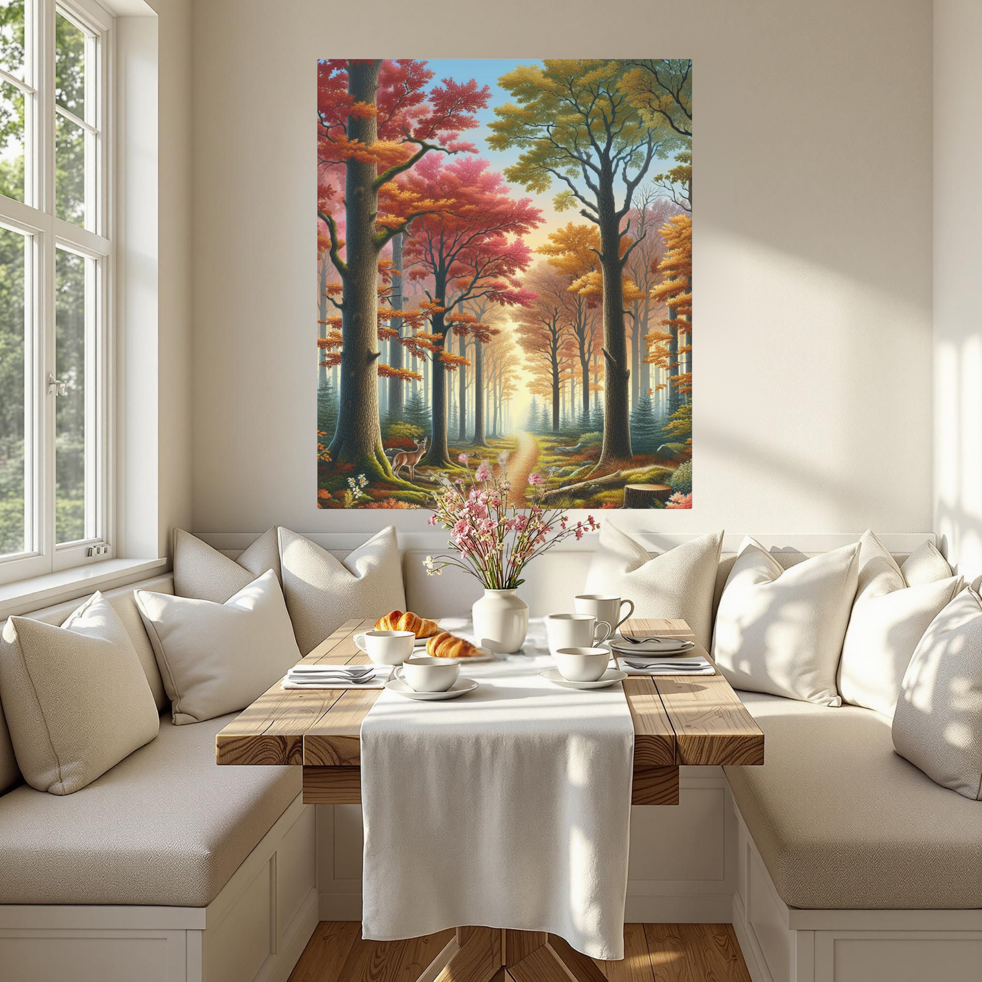 Golden Path Through Autumn – Forest Wall Art