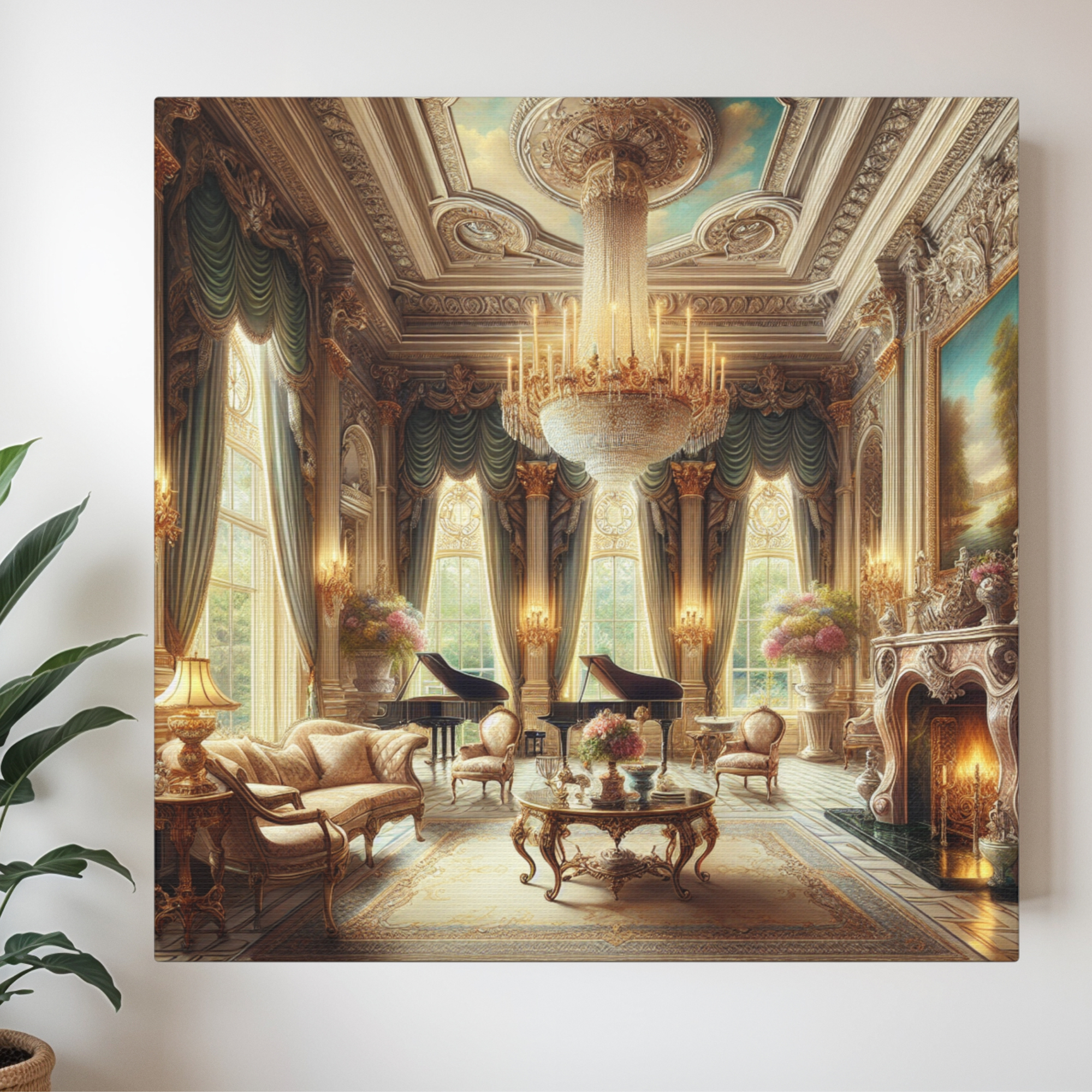 Victorian Music Room – Elegant Luxury Wall Art