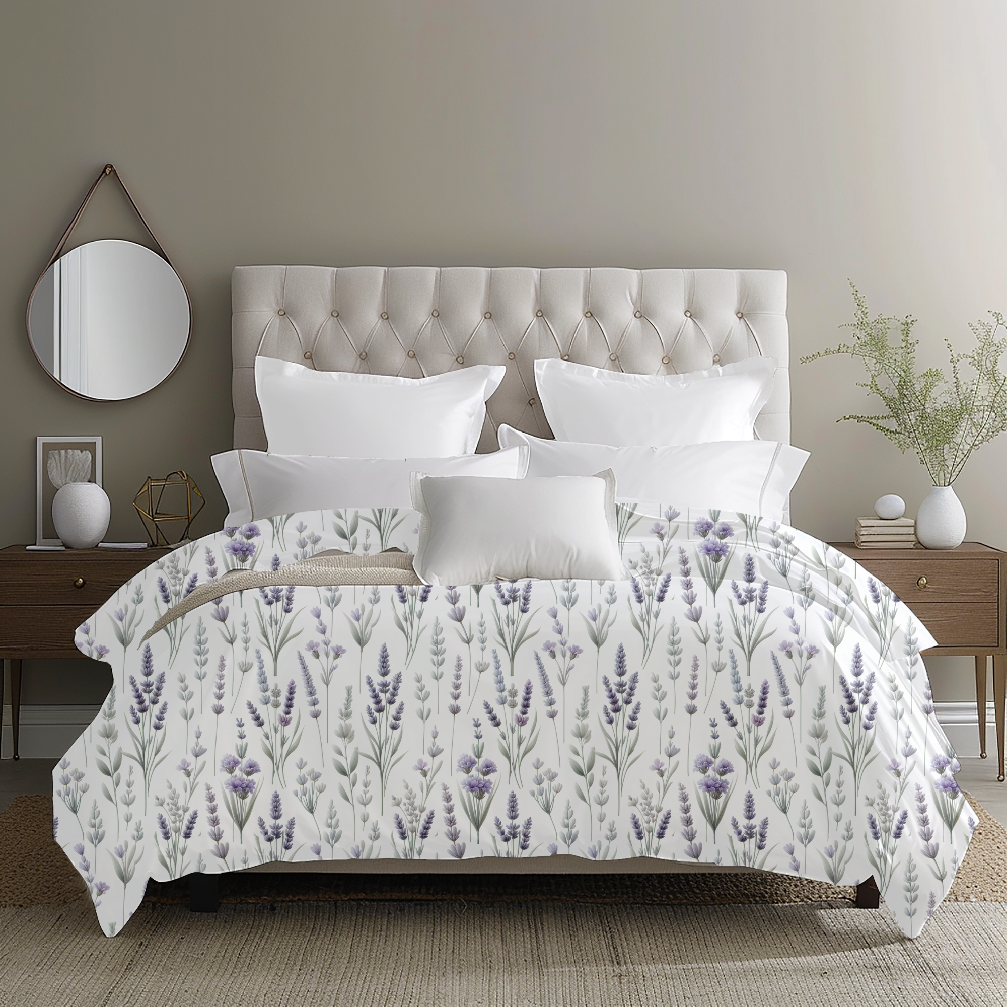 Lavender Meadow Botanicals – Lavender Floral Duvet Cover