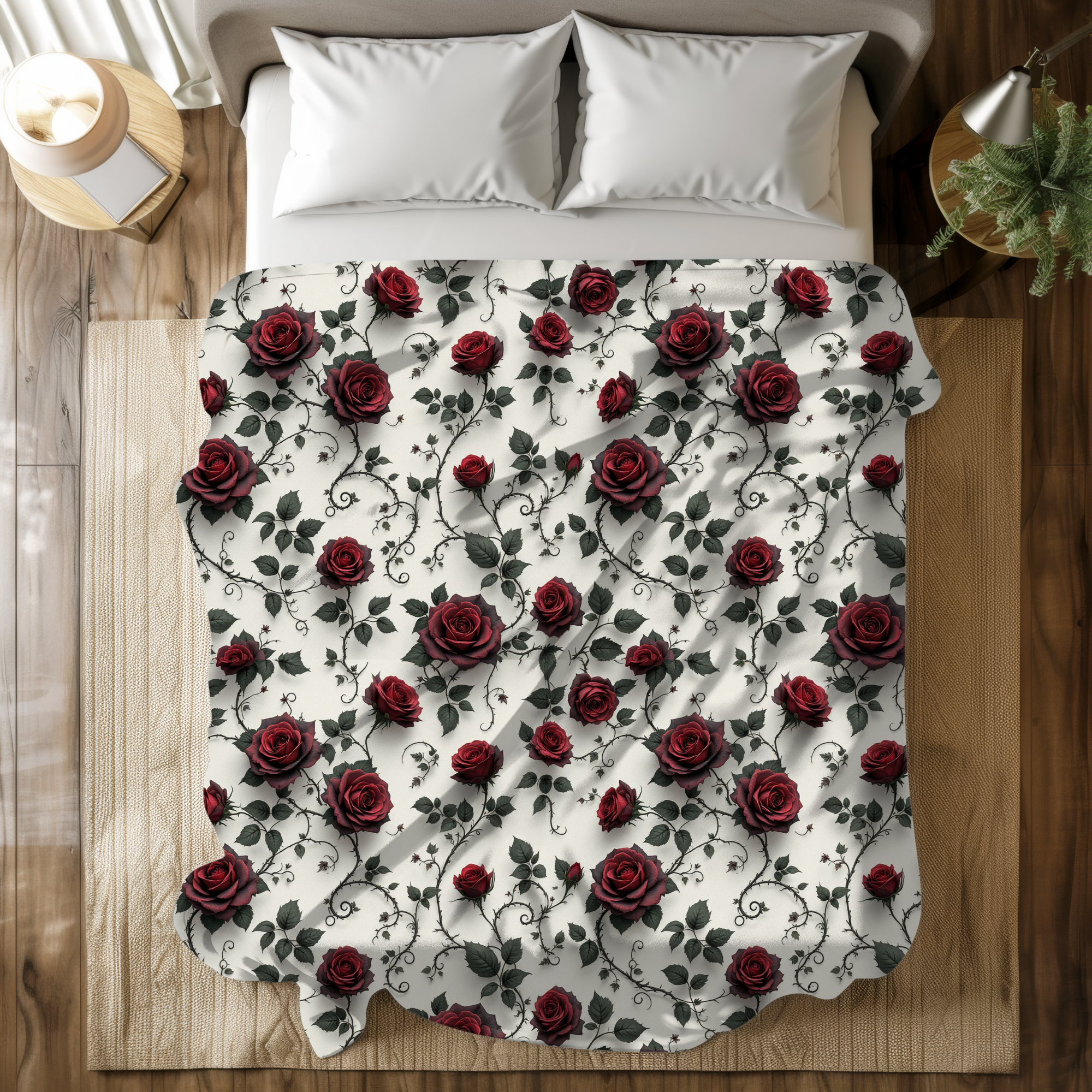 Romantic Crimson Roses – Red Rose Duvet Cover