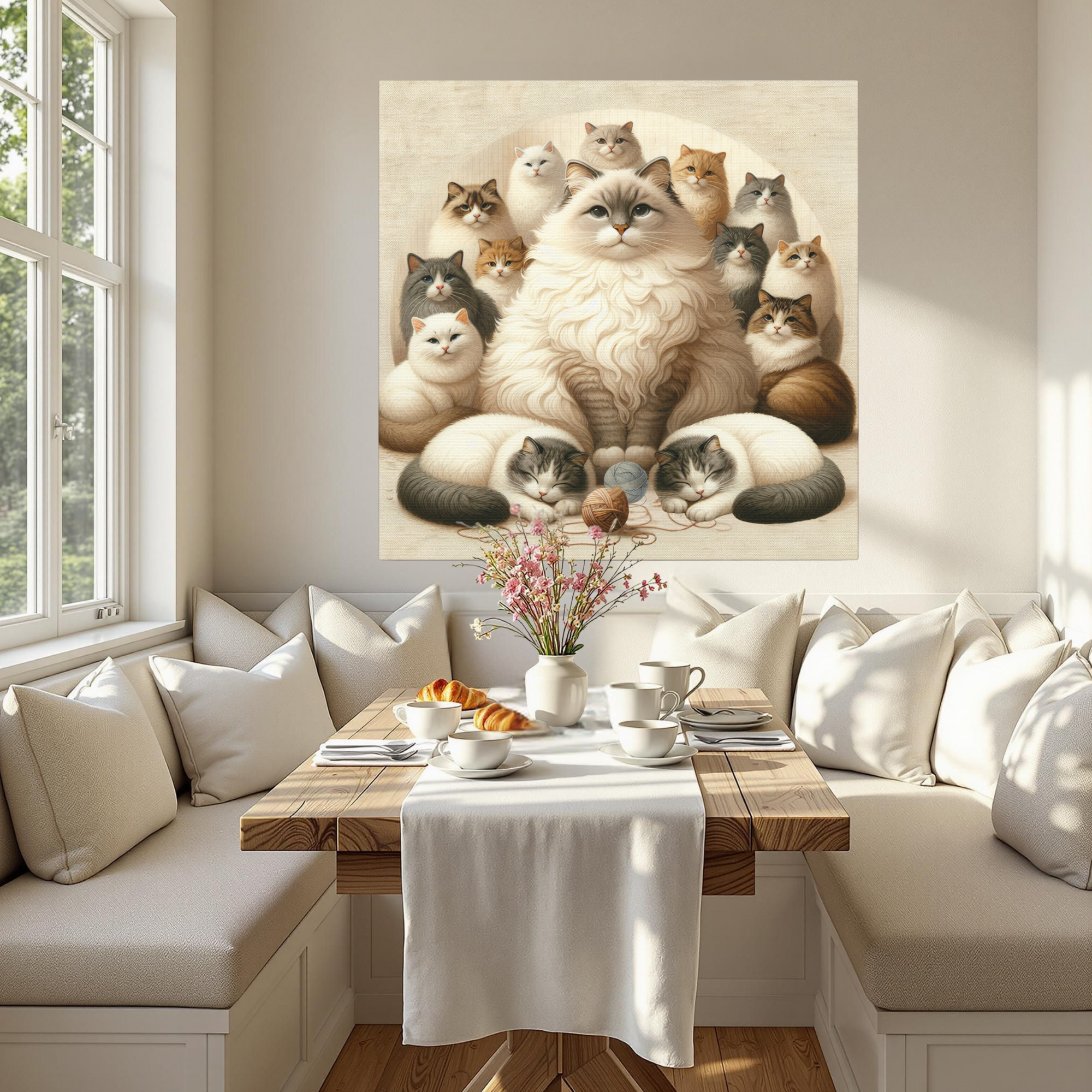 Regal Cat Portrait – Aristocratic Feline Wall Art