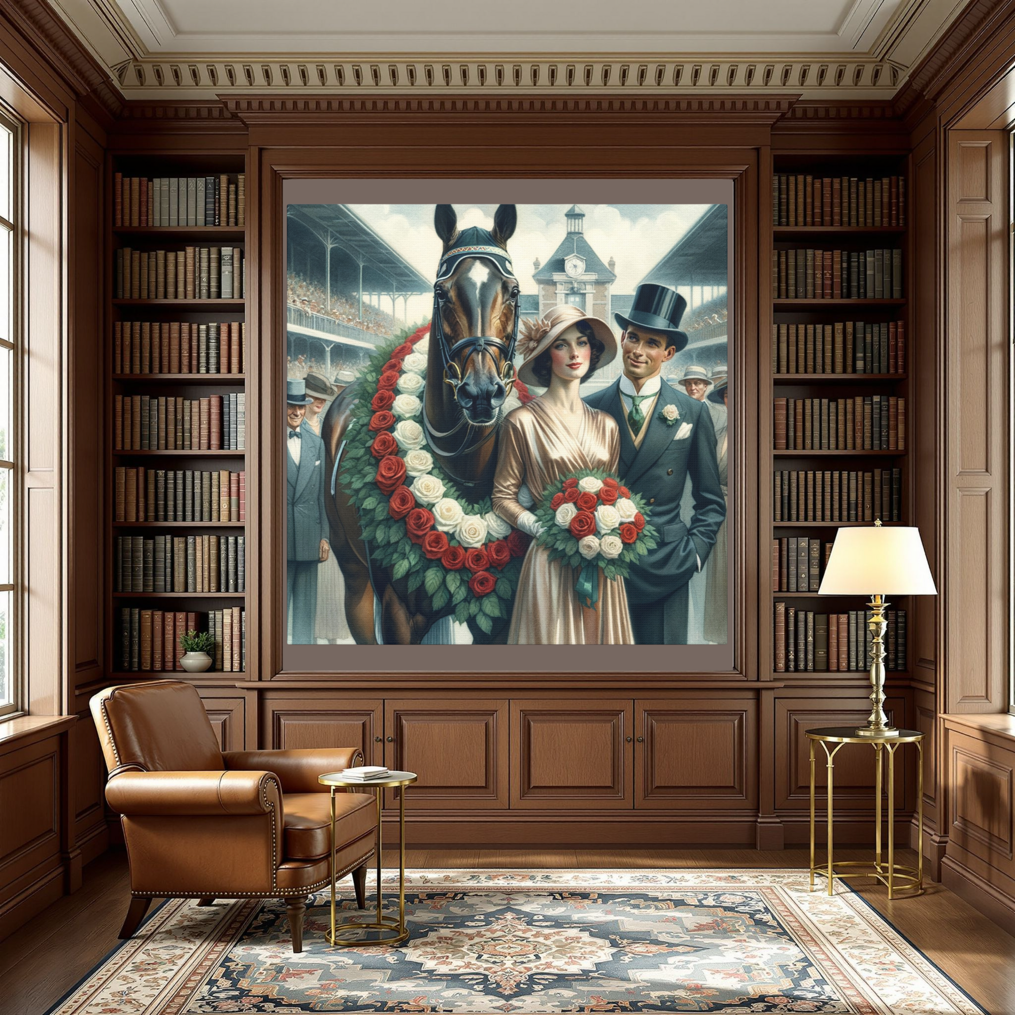 Vintage Winner’s Circle – Elegant Horse Racing Wall Art