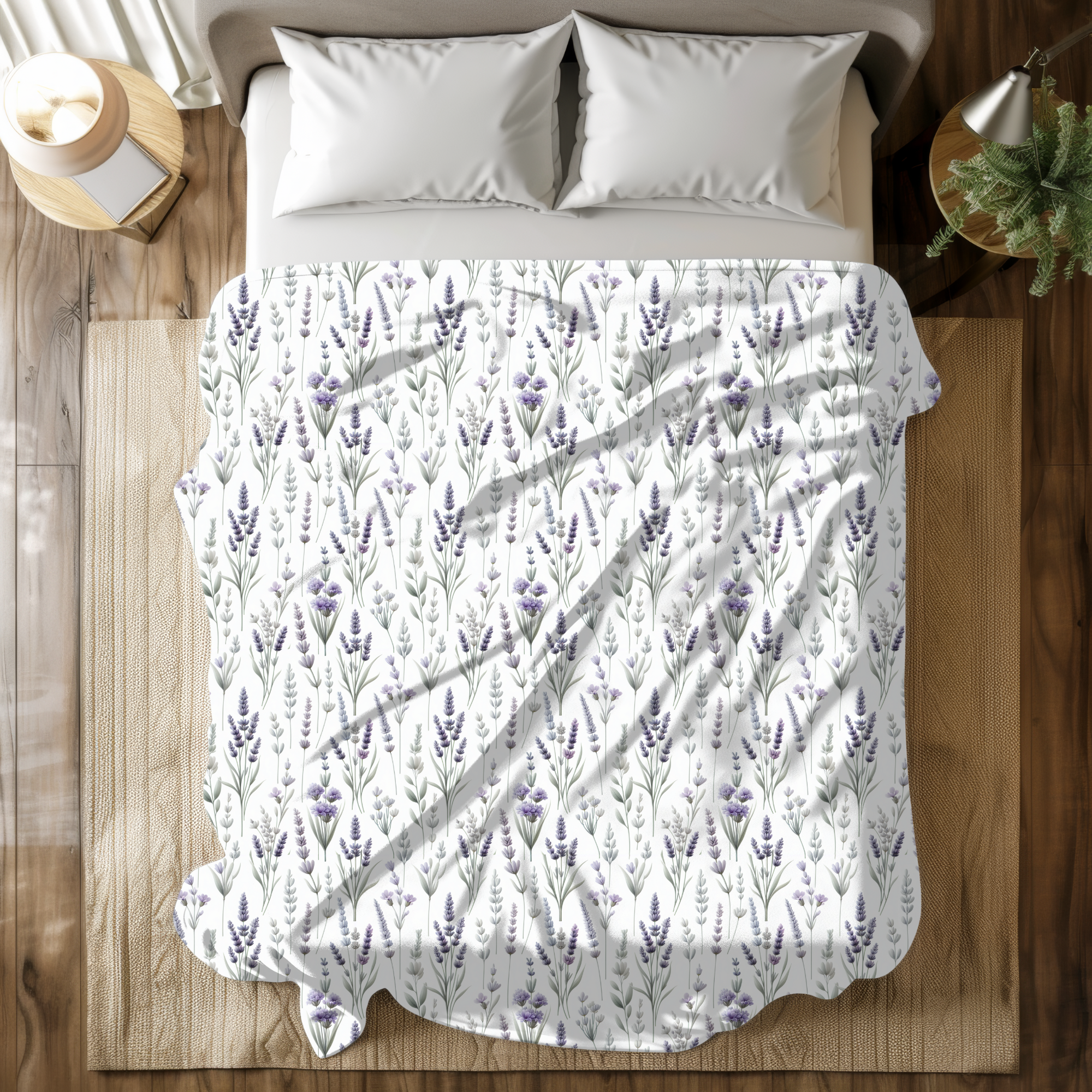 Lavender Meadow Botanicals – Lavender Floral Duvet Cover