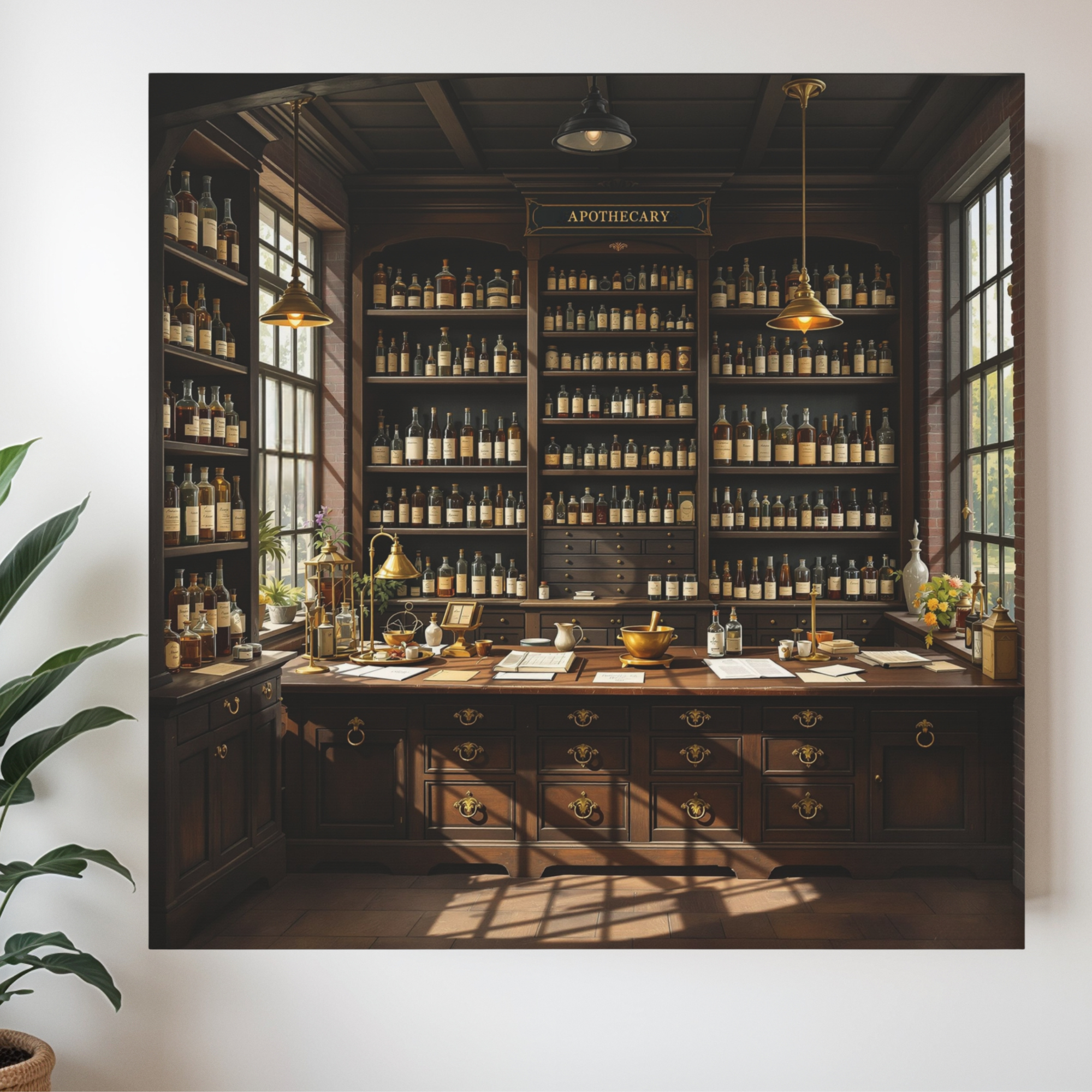 Victorian Apothecary Store – Antique Pharmacy Wall Art