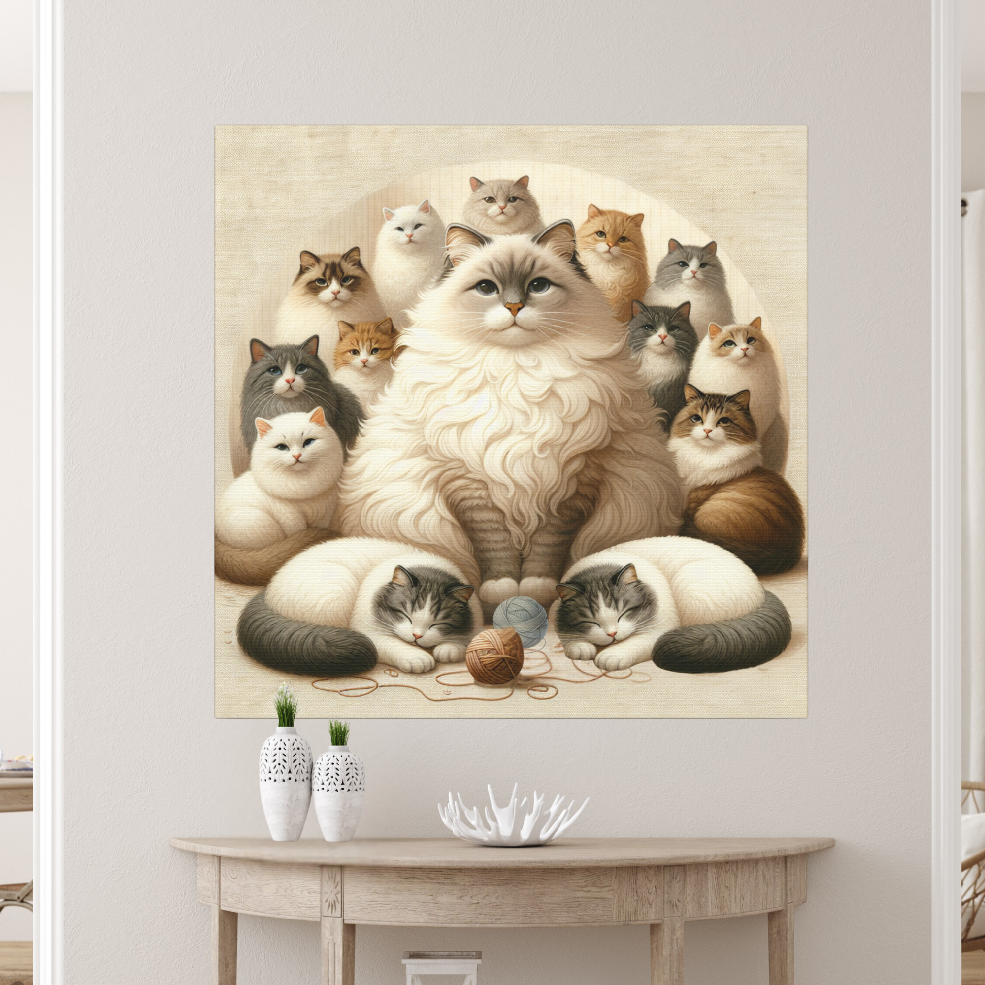 Regal Cat Portrait – Aristocratic Feline Wall Art
