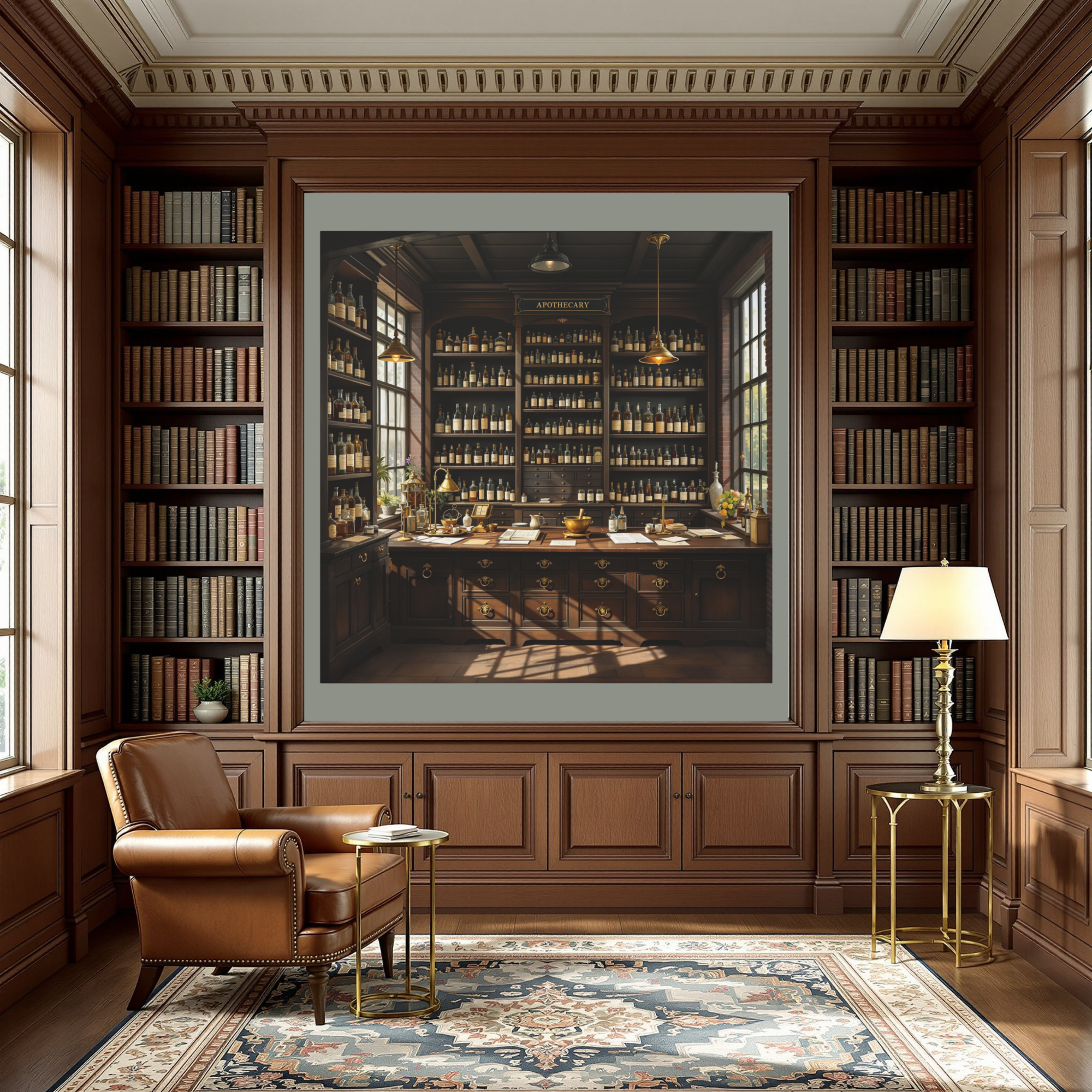 Victorian Apothecary Store – Antique Pharmacy Wall Art