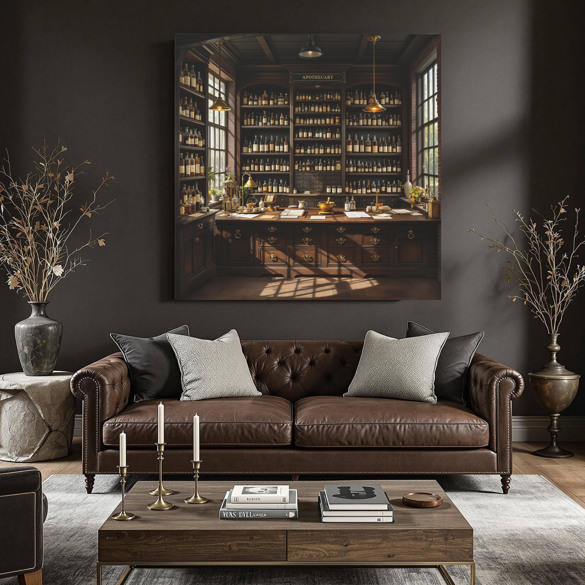 Victorian Apothecary Store – Antique Pharmacy Wall Art