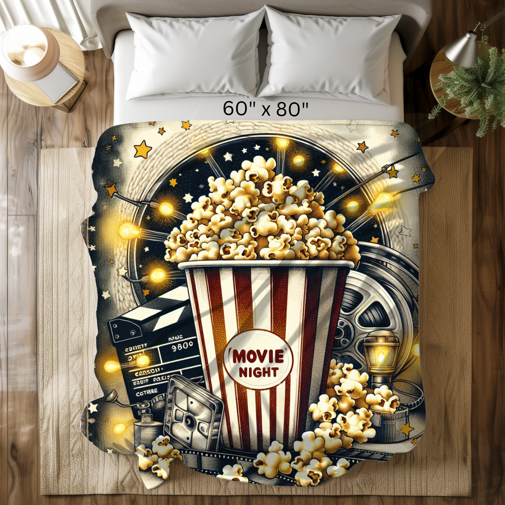 Movie Night Popcorn – Cozy Sherpa Blanket