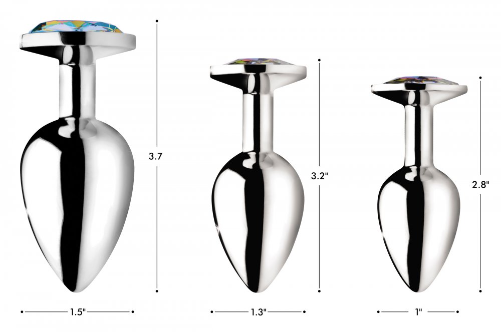 Rainbow Prism Gem Anal Plug 