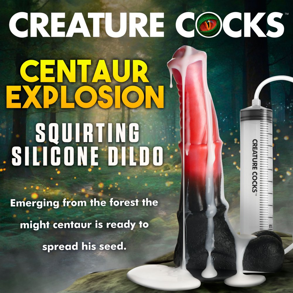  Centaur Explosion Squirting Silicone Dildo