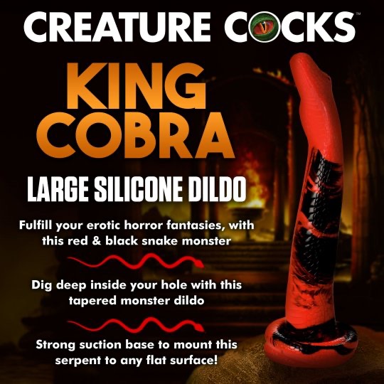  King Cobra Silicone Dildo - 14 Inch